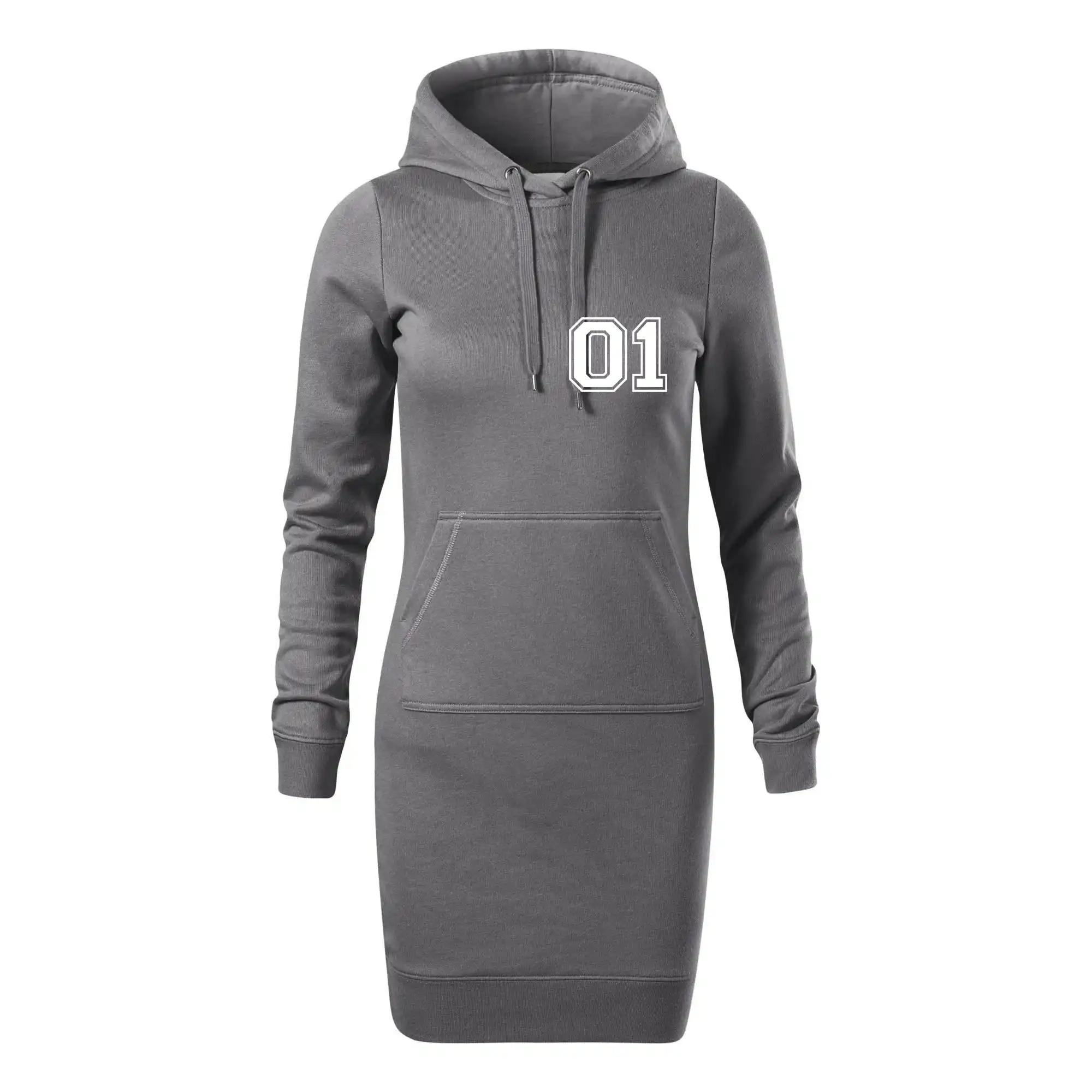 Tričká pre zamilovaných - King - Queen - 01 dres (čiernobiela) - Dámska mikina dlhá Snap