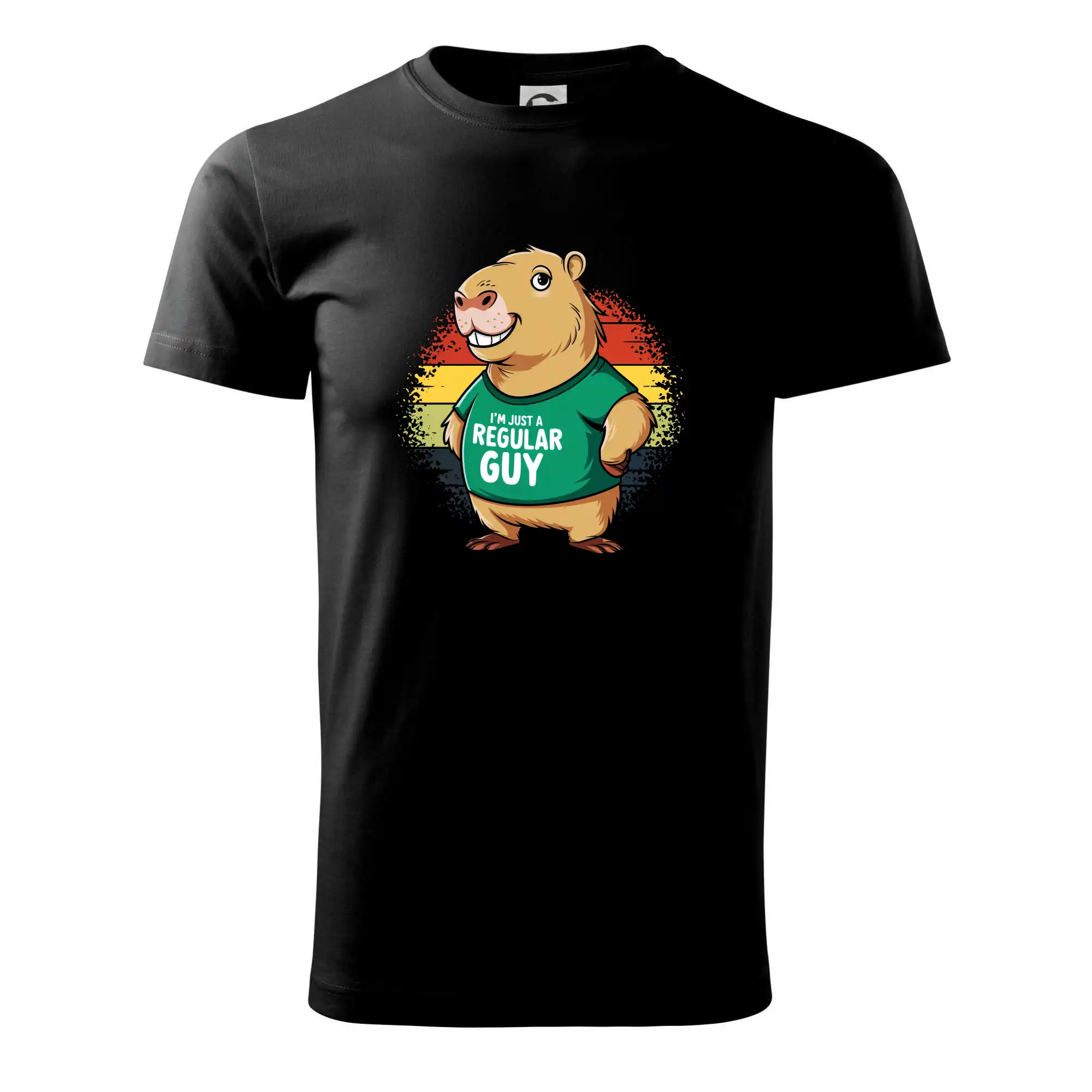 Tričká so zvieratami - Capybara I'm just a regular guy - Tričko extra veľké  (5-8XL)