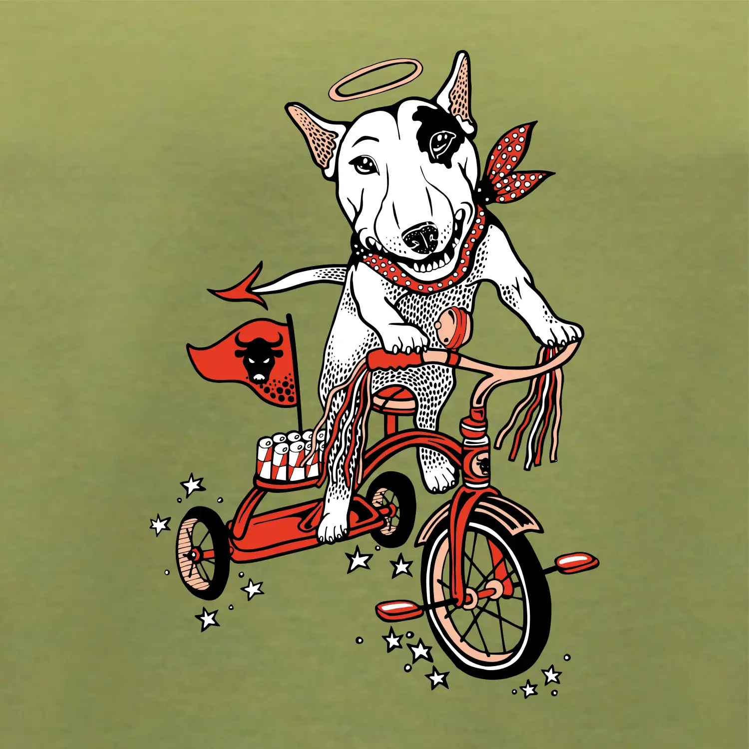 Bull terier anjel (Pecka design)