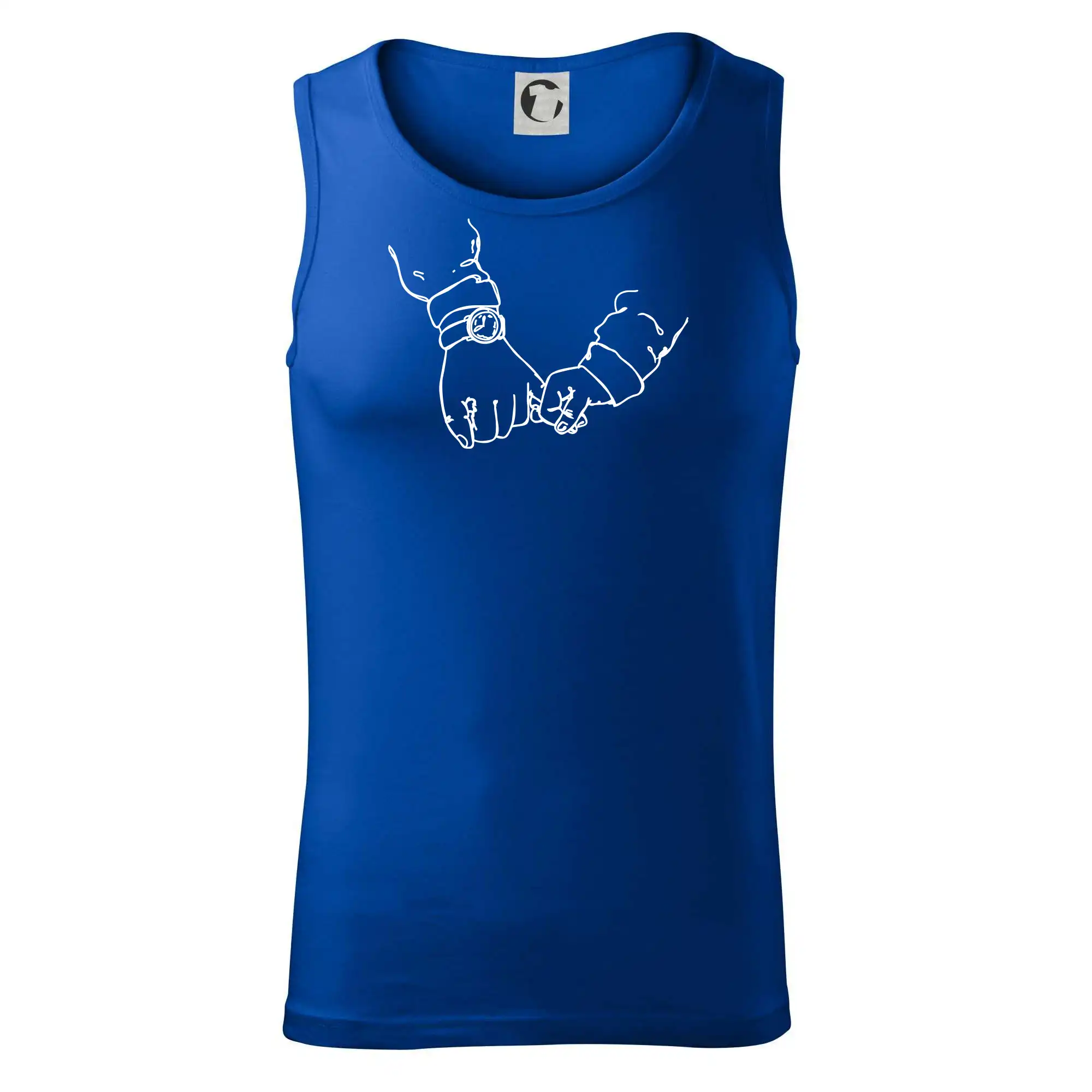 Táta a syn ruce obrys