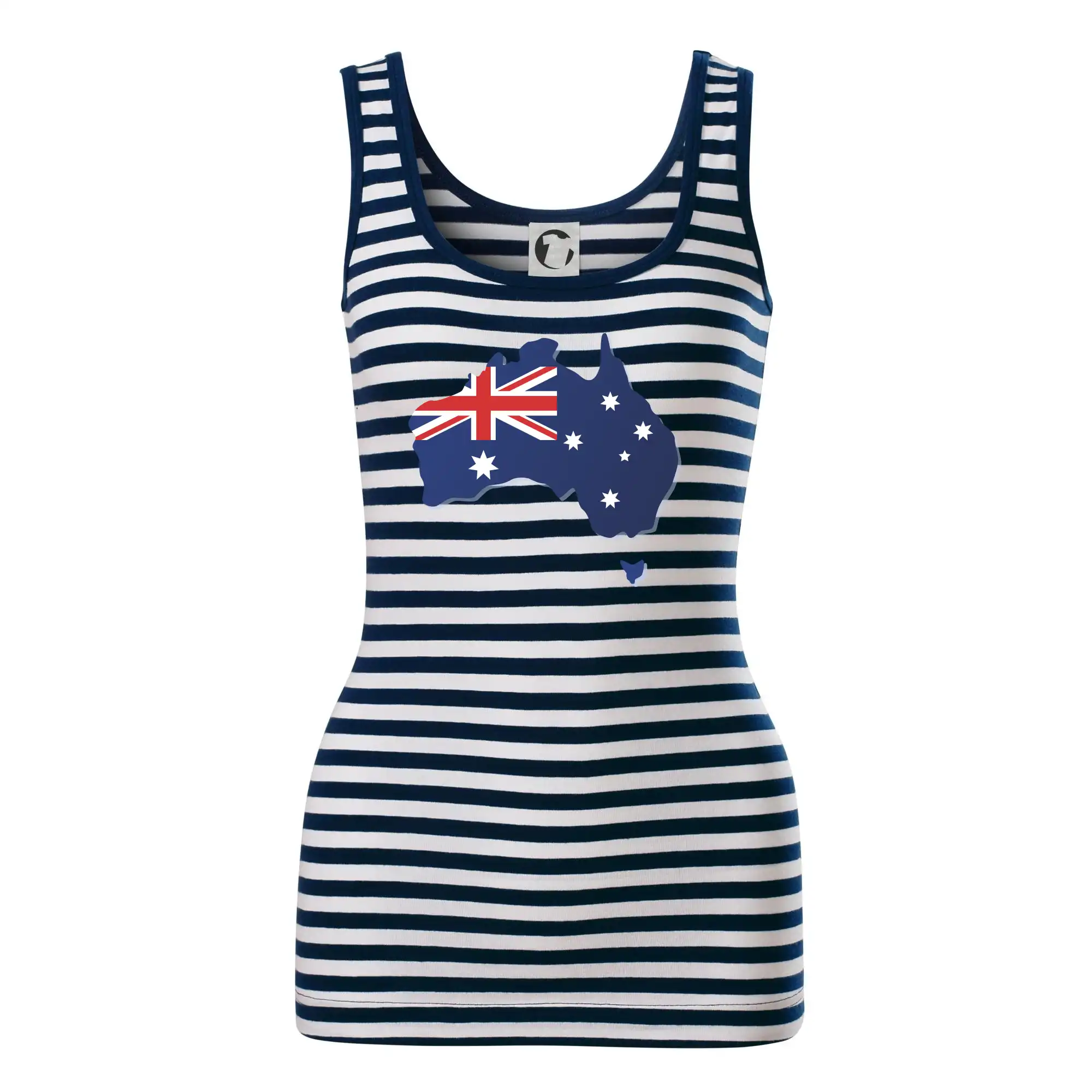 Motívy štátnych vlajok - Austrália - vlajka mapa - Sailor tielko na vodu