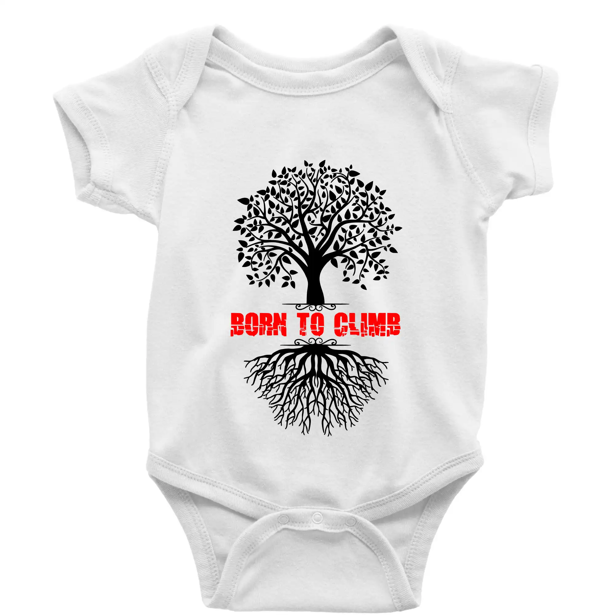 Trička pro horolezcov - Born to climb - Body dojčenské s krátkym rukávom