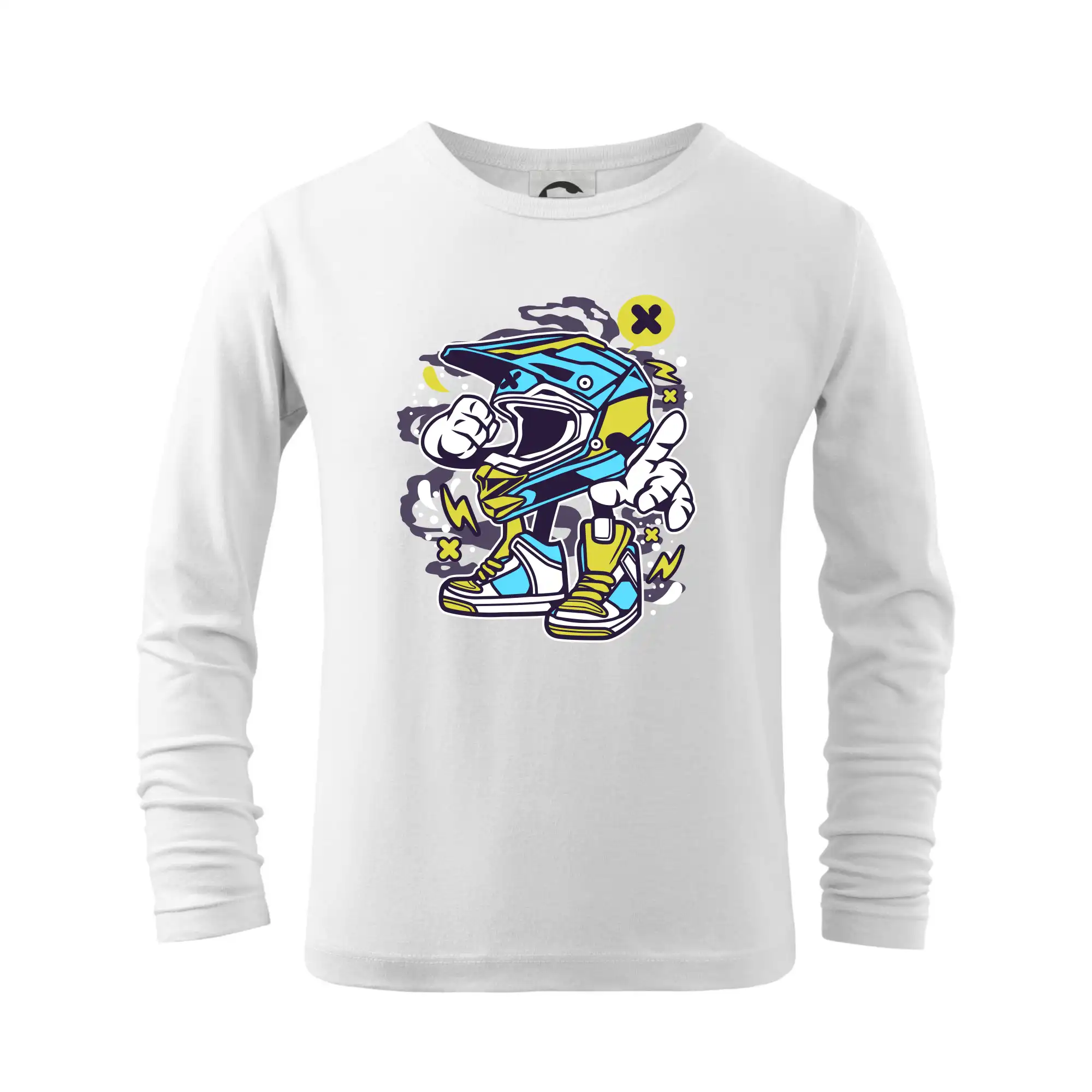 Tričká pre motorkárov¨ - Motohelmátor - Tričko detské Long Sleeve