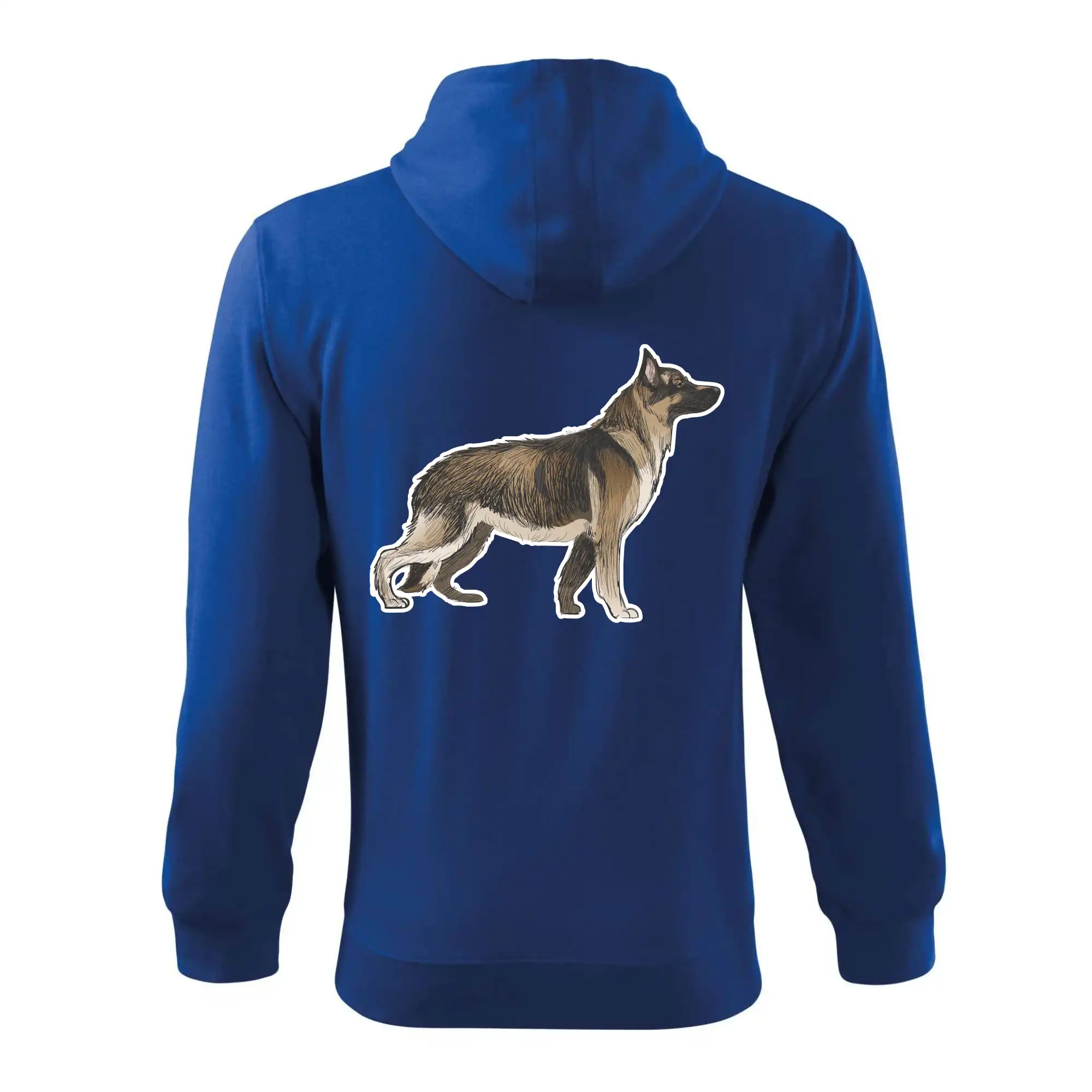 Německý ovčák - hnědý kreslený