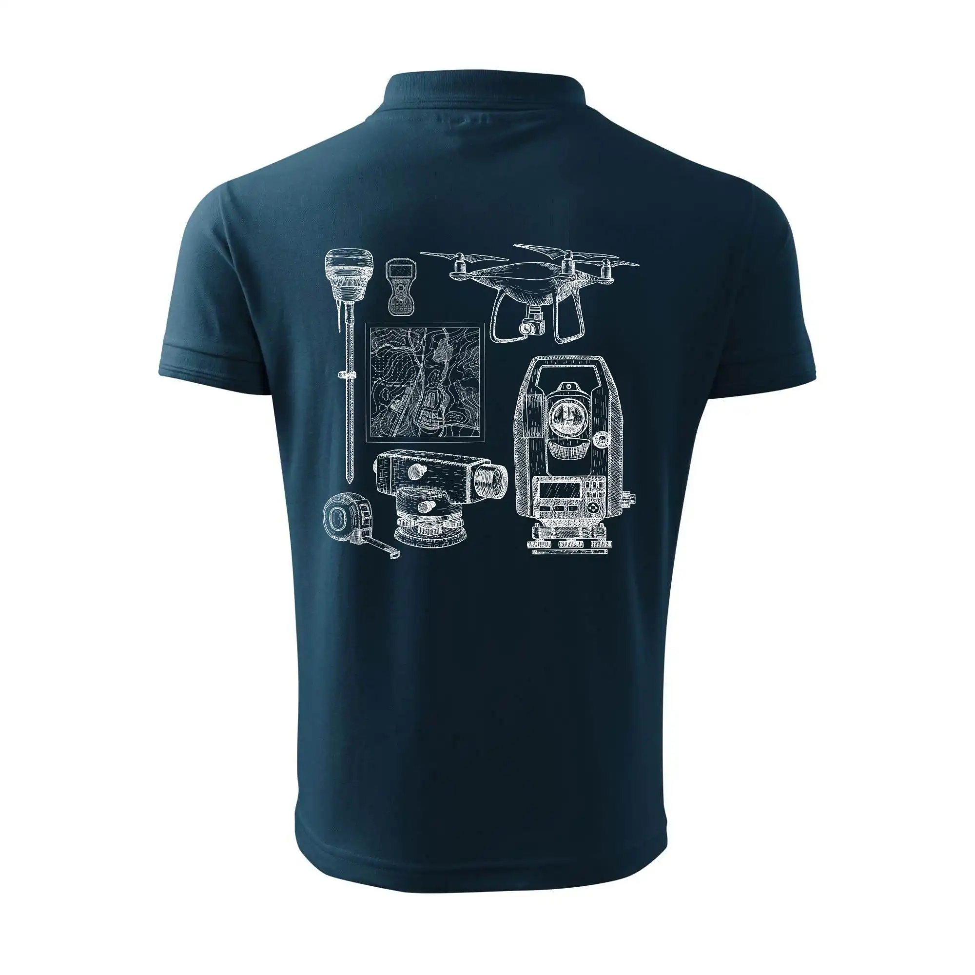 Geodet teodolit dron