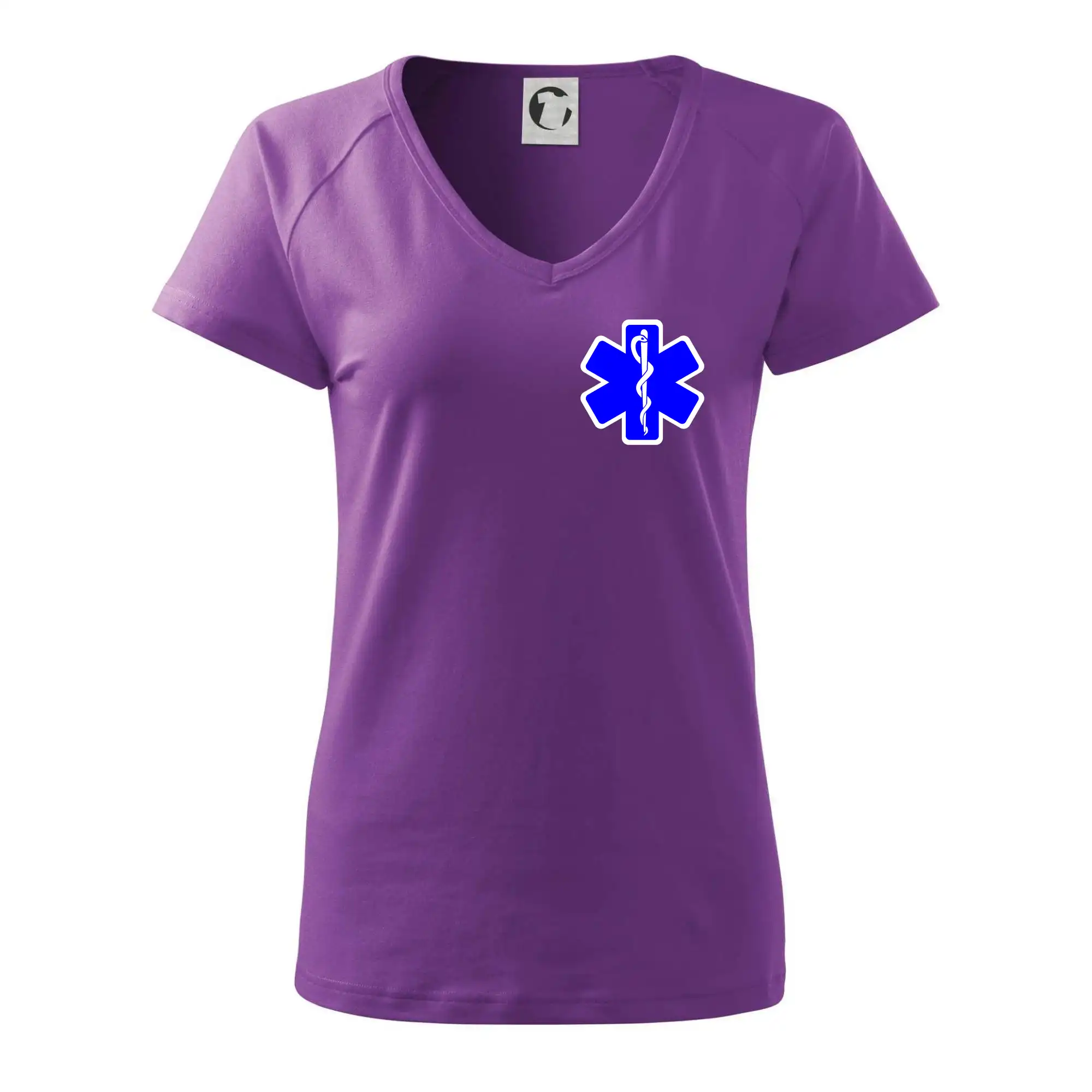 Tričká a mikiny pre záchranárov a lekárov - Kvalitné oblečenie pre zdravotníkov - Rescue - Hviezda na prsníku + nápis na chrbte - Tričko dámske Dream