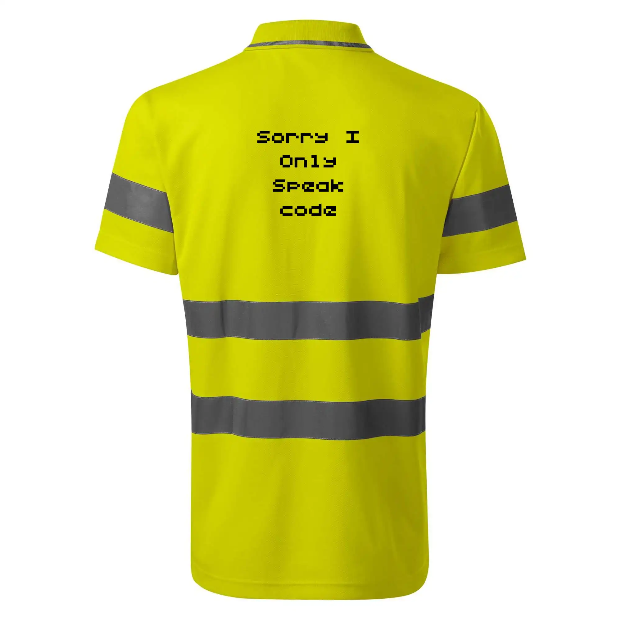 Tričká pre ajťákov - Sorry I Only Speak code - HV Runway 2V9 - Reflexné polokošeľa