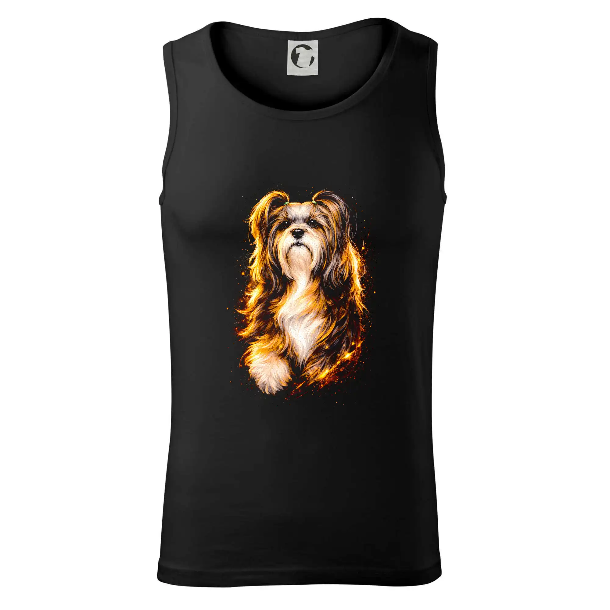 Obrázek polotón Shih-tzu běžící