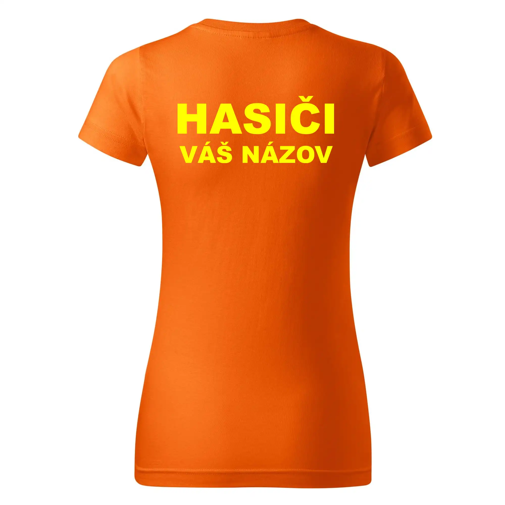 Hasiči - žltý nápis - váš názov zboru