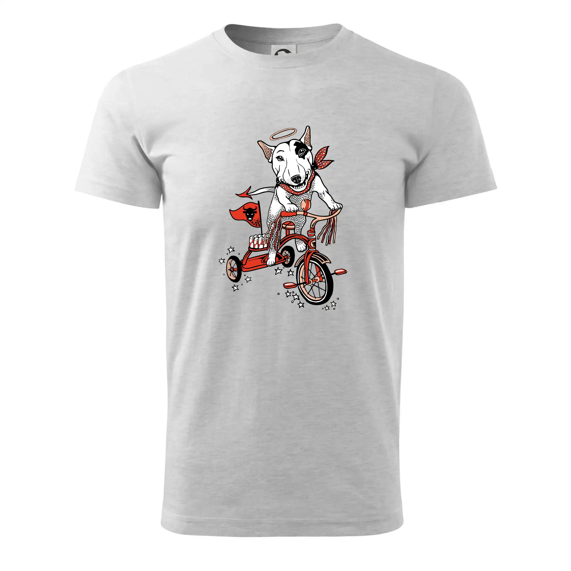 Ostatné psie plemená - Bull terier anjel (Pecka design) - Tričko extra veľké  (5-8XL)
