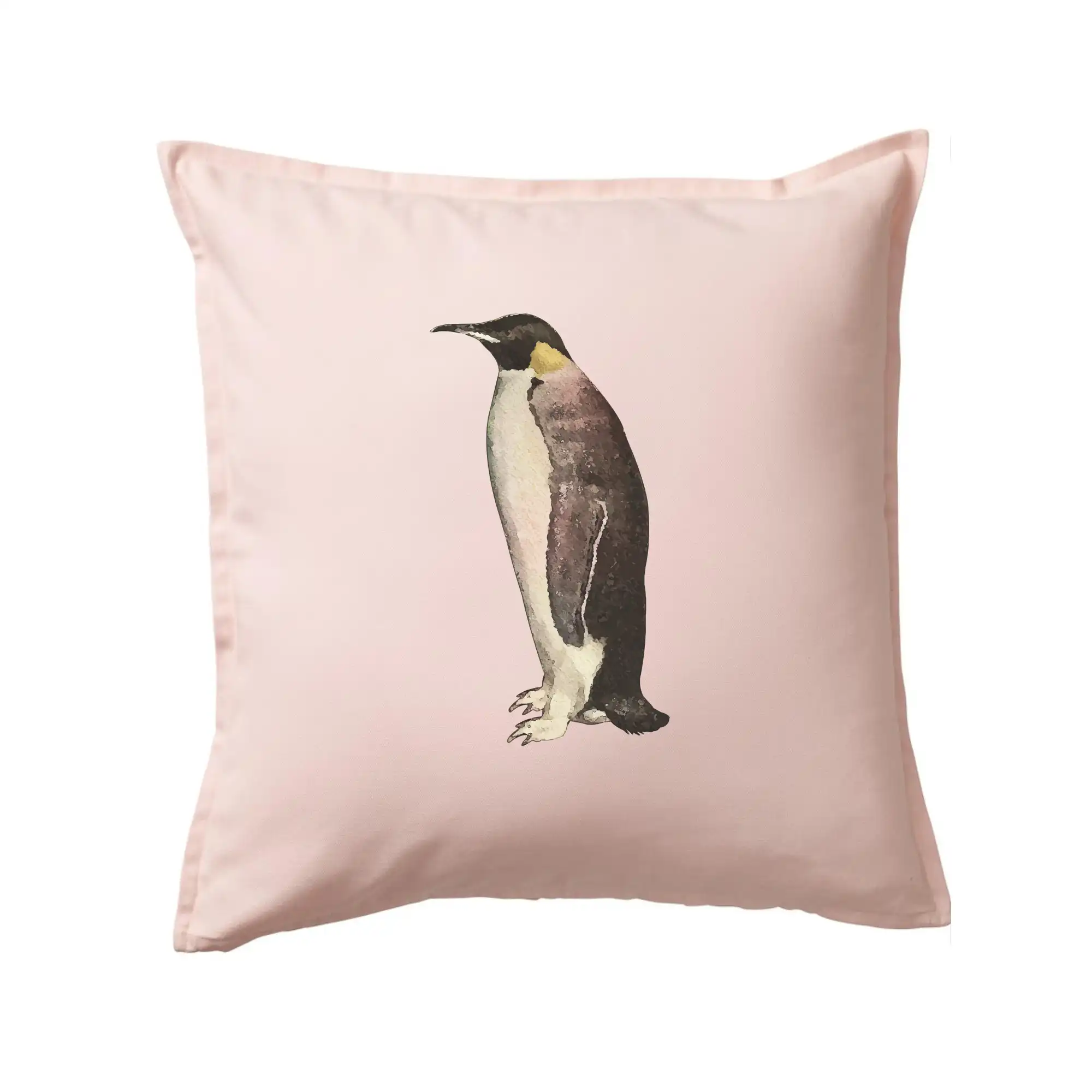 Tučňák kreslený vodovými barvami