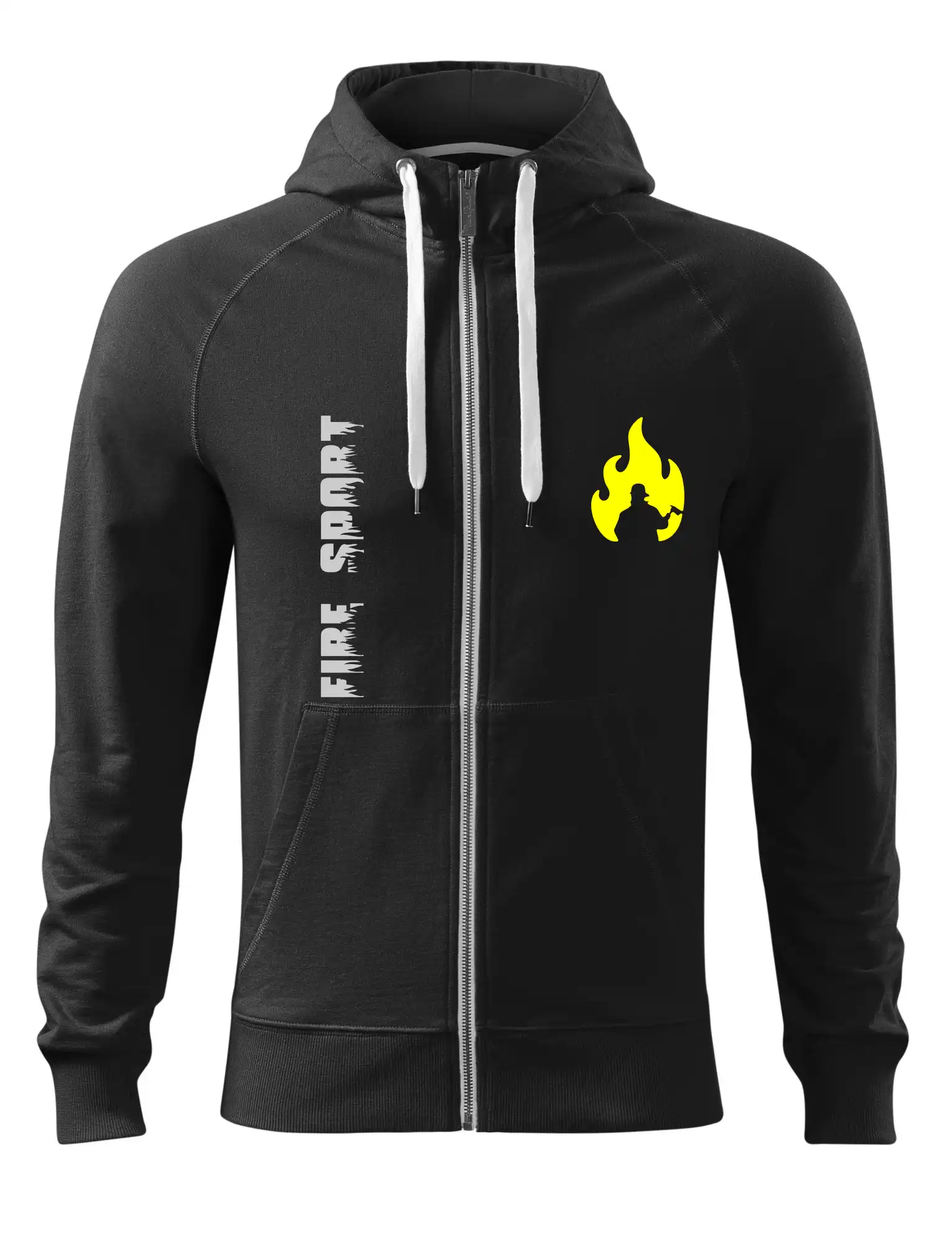 Originálne tričká pre hasičov - Hasiči - Váš názov - FLUO + Reflexná potlač - Mikina Voyage  - 100% bavlna