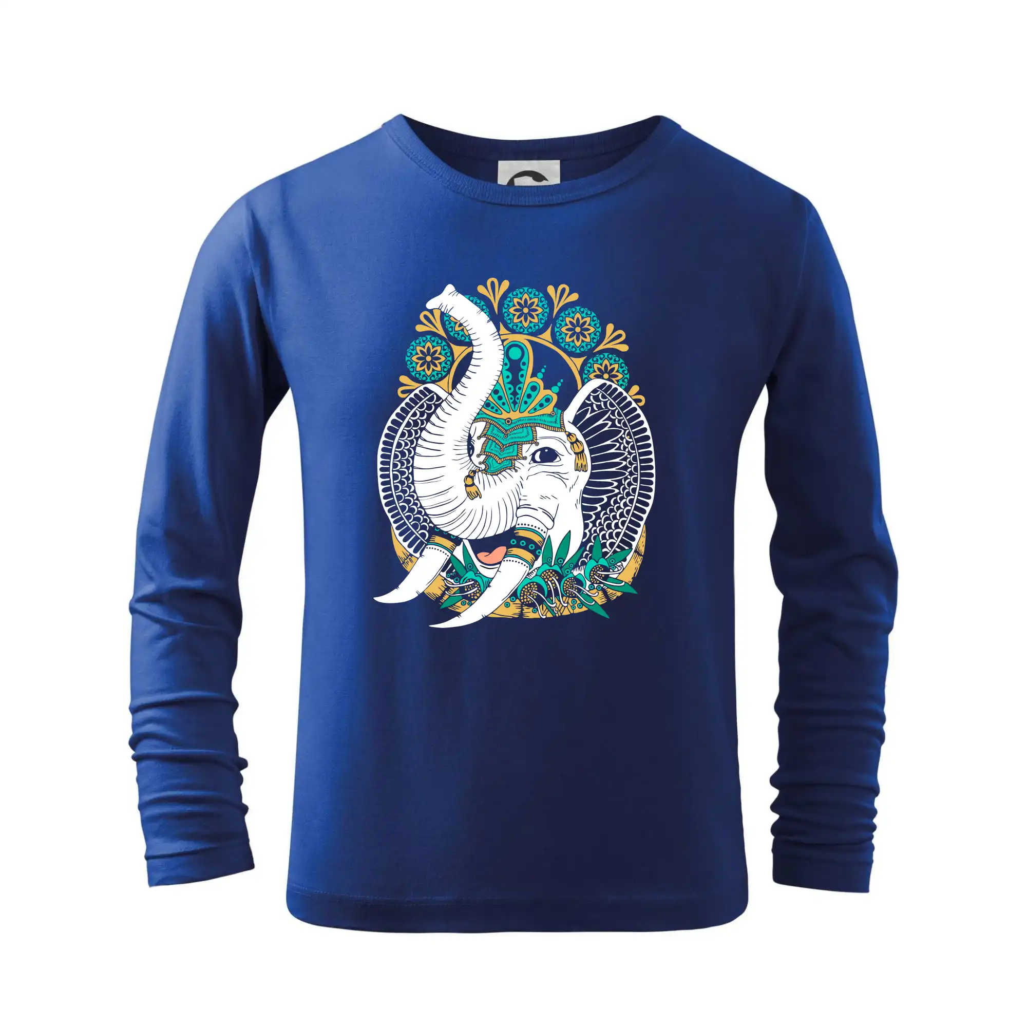 Tričká so zvieratami - Sloník pre šťastie (Pecka Design) - Tričko detské Long Sleeve