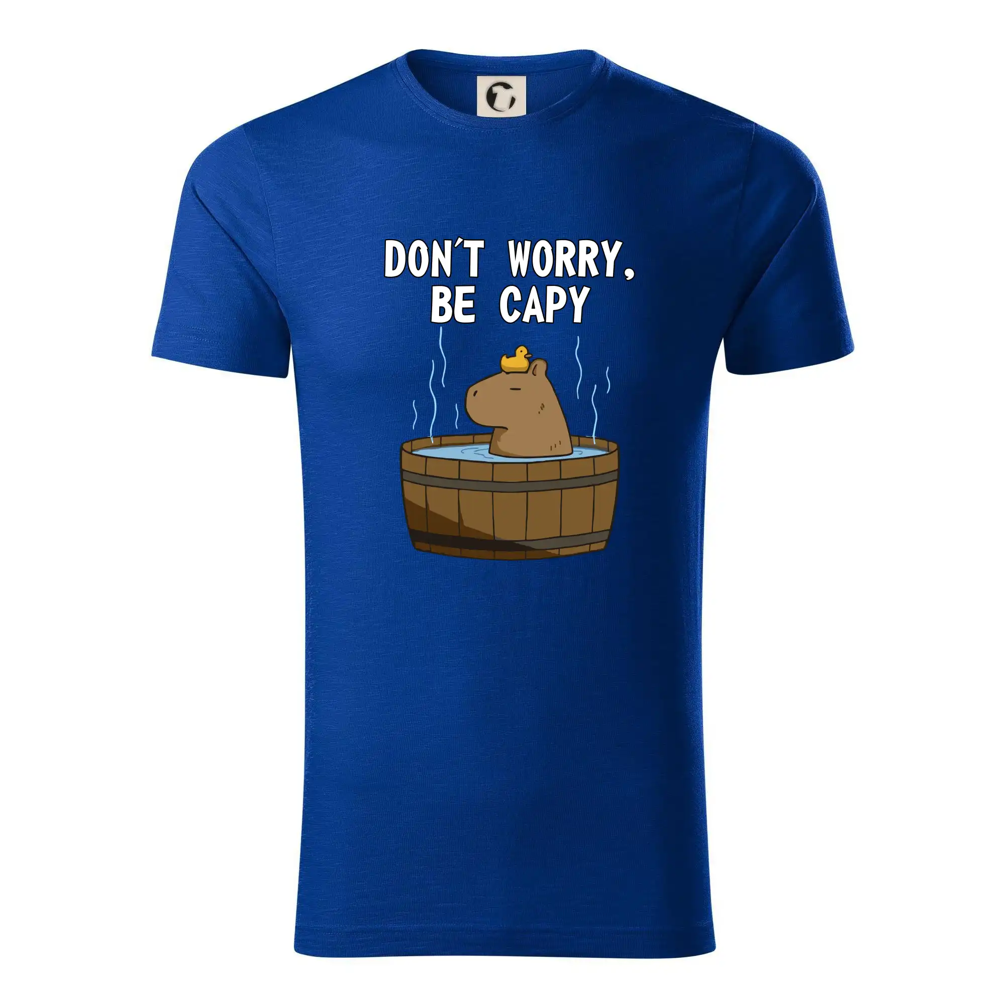 Tričká so zvieratami - Don't worry be capy - Tričko z organickej bavlny