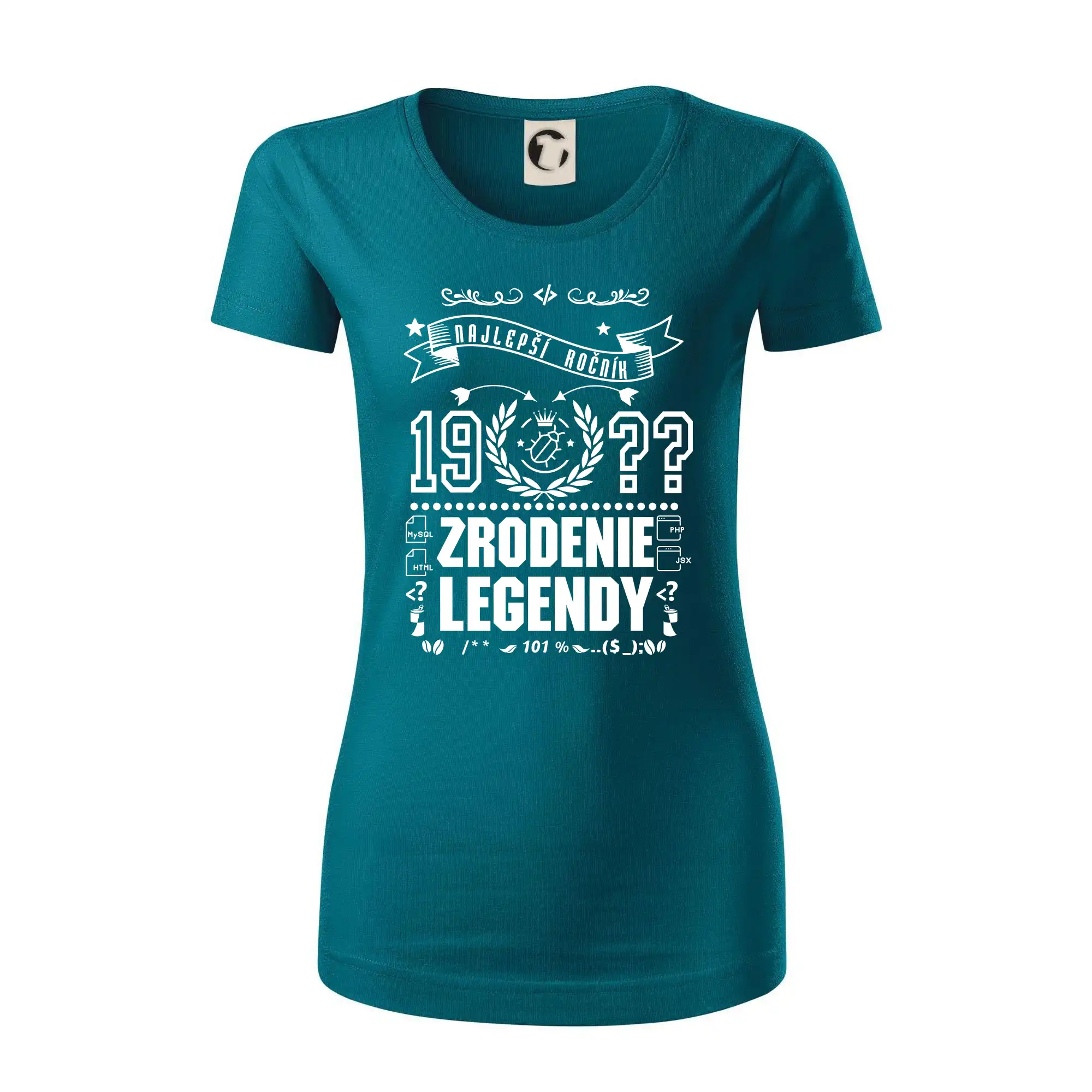 Trička Zrodenie legendy - Zrodenie legendy pre programátora - Dámske tričko z organickej bavlny Origin (GOTS)