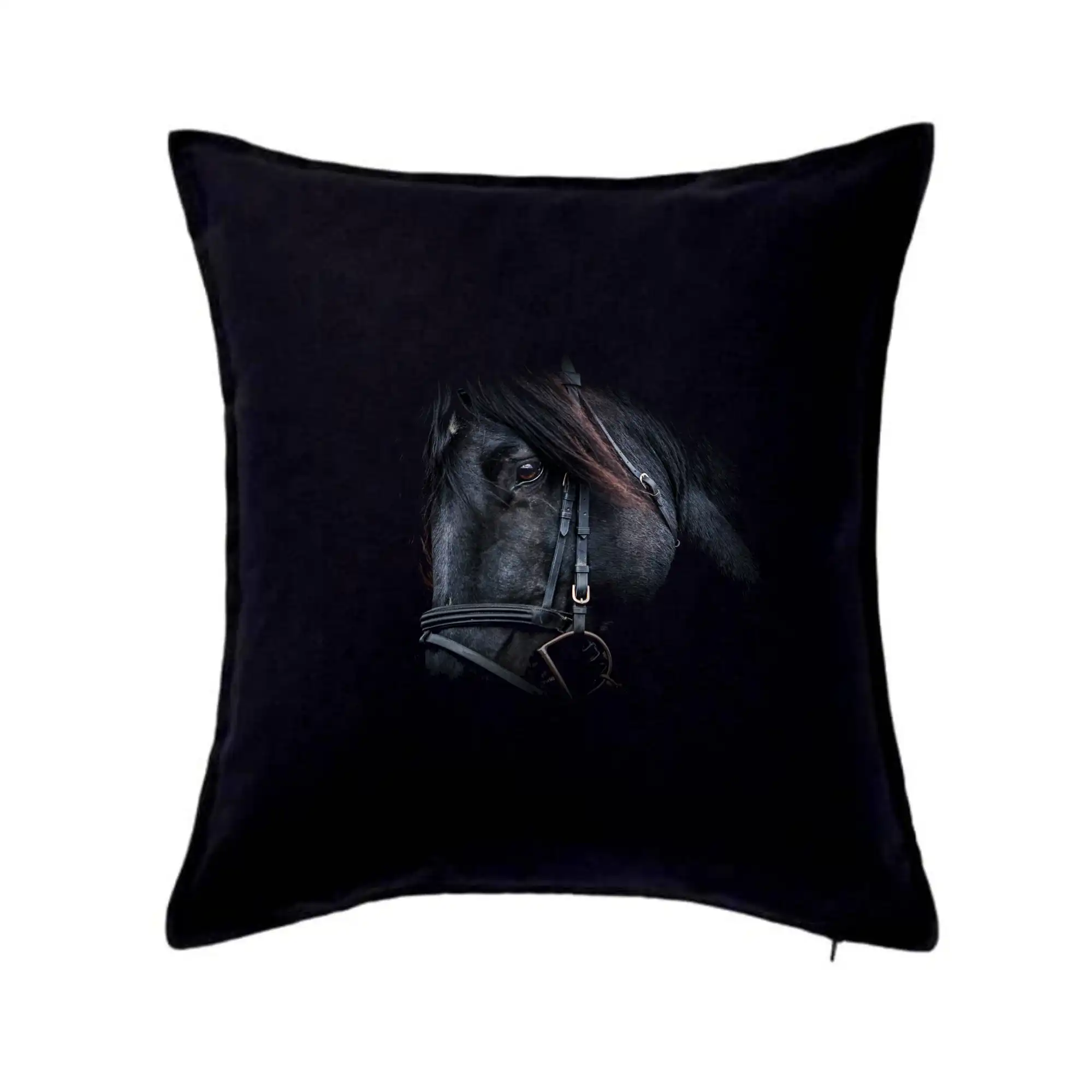 Tričká s koňmi - Kôň black - Vankúš 50x50