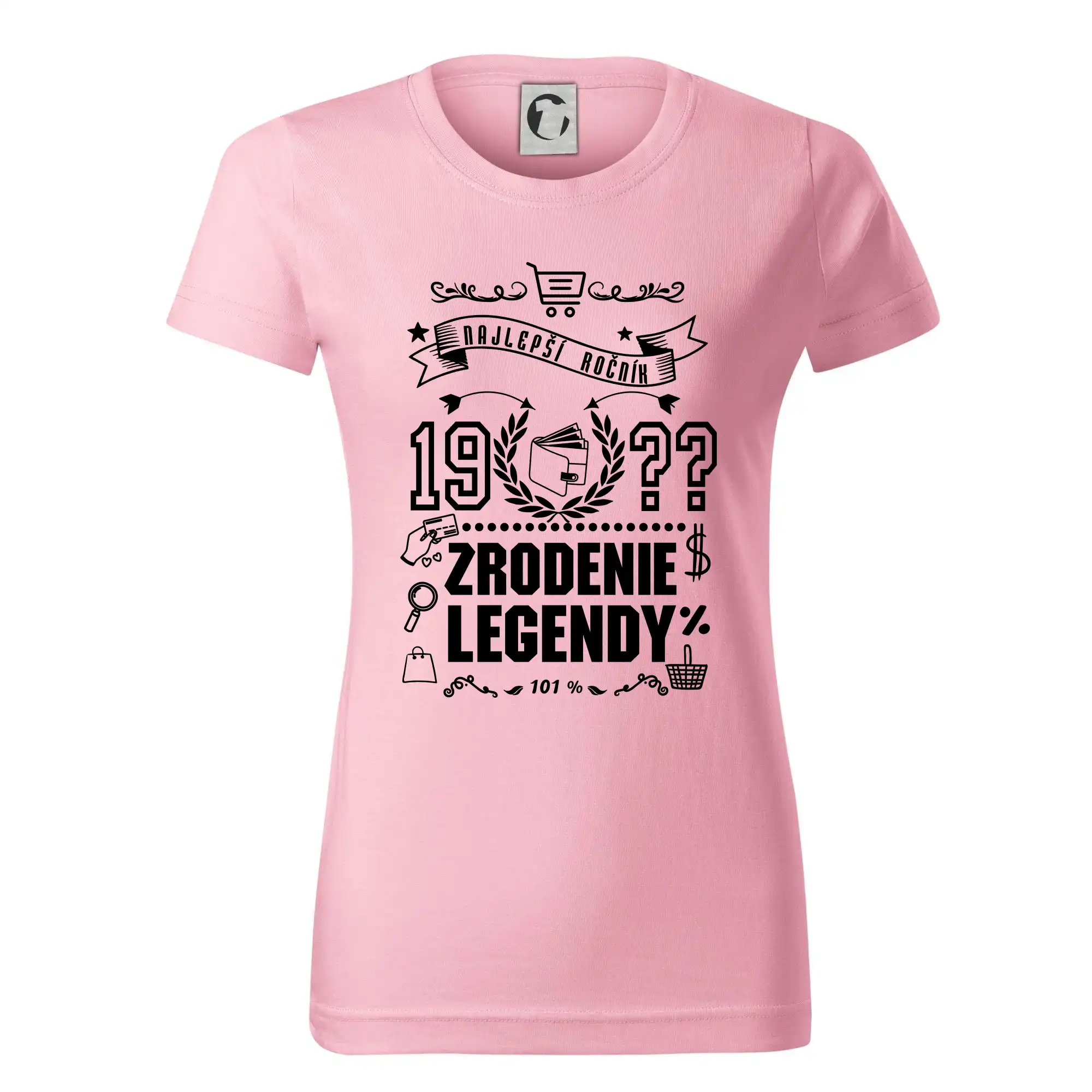 Trička Zrodenie legendy - Zrodenie legendy pre predavačku - Dámske tričko basic - ľahko voľnejšie a dlhšie