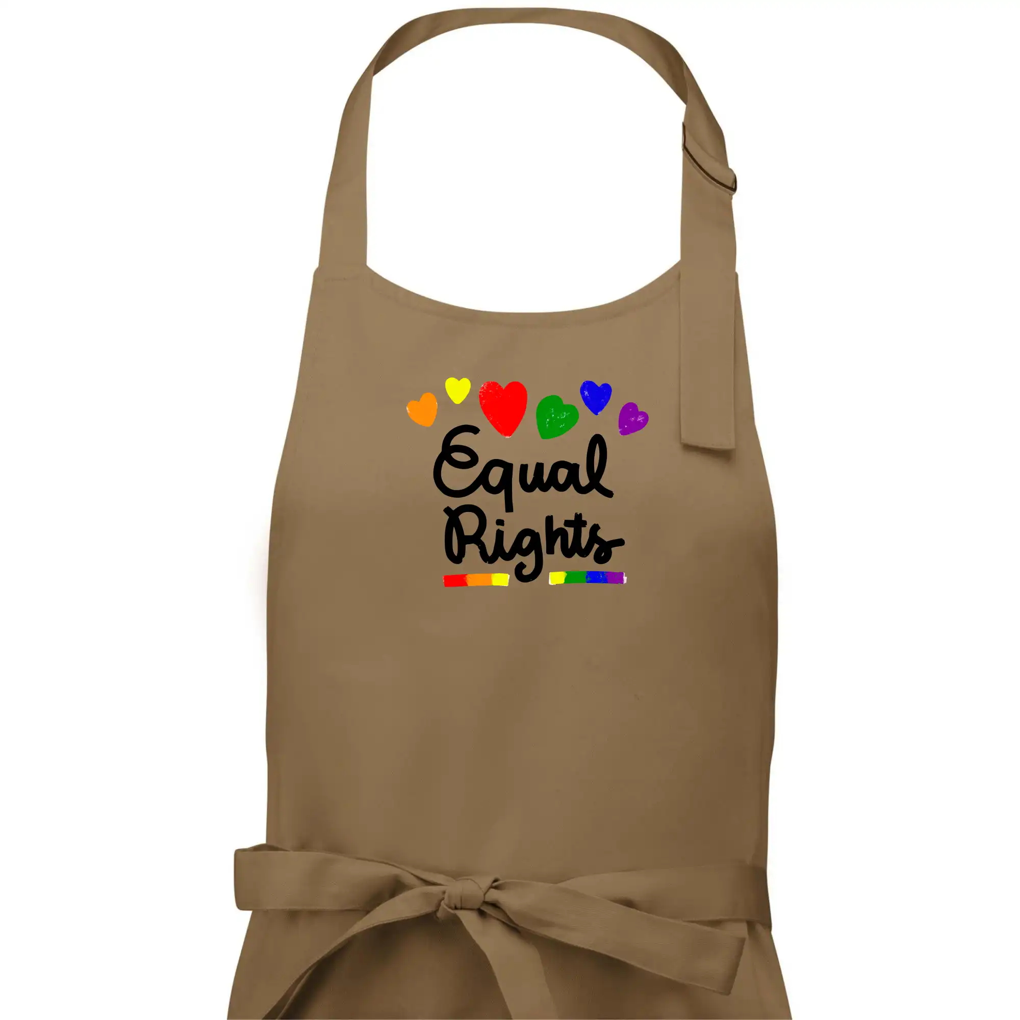 Tričká pre LGBT a Queer komunitu - Equal Rights - srdiečka - Pánska zástera na varenie