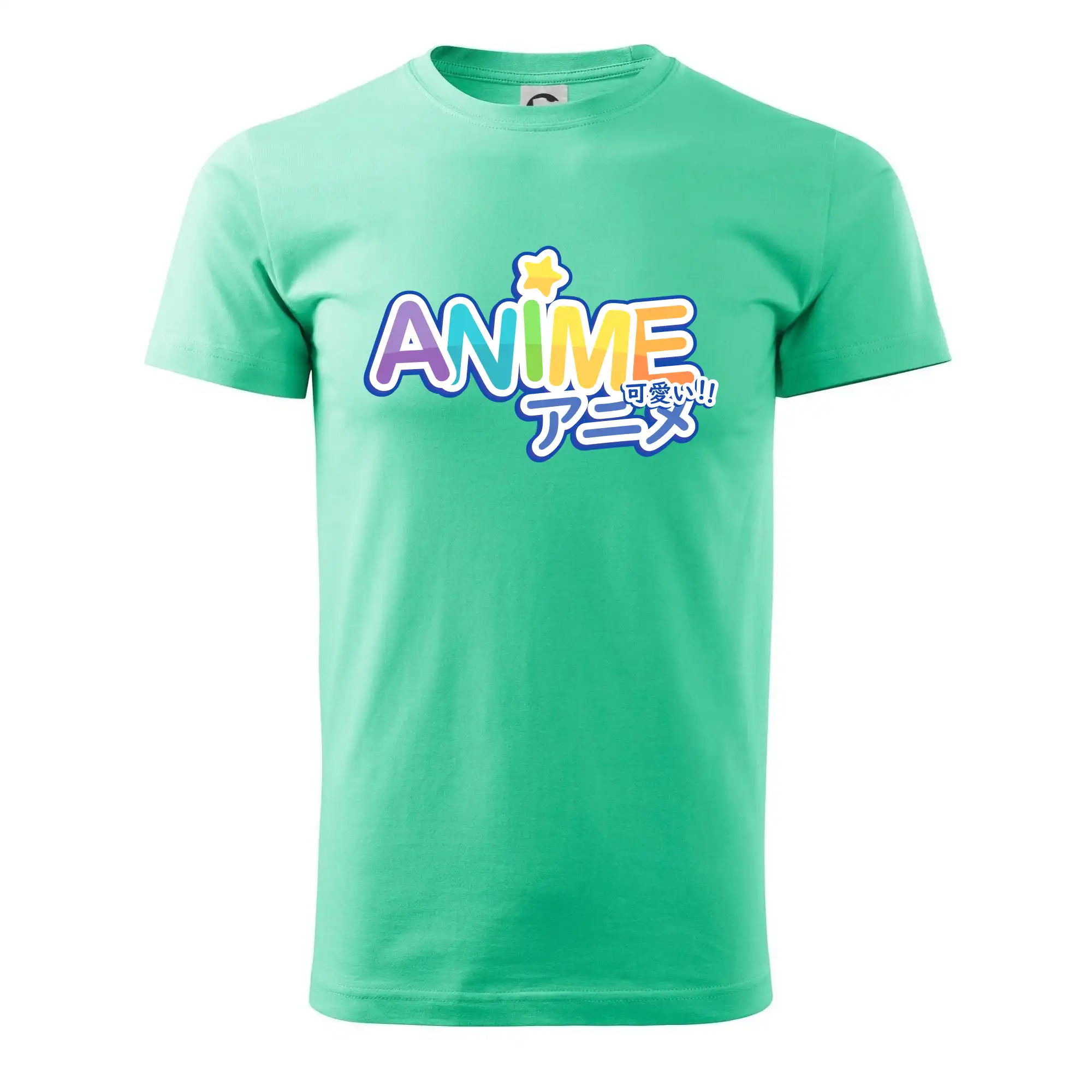 Ostatné nápisy - Anime nápis dúhový - Pánske tričko nižšej gramáže