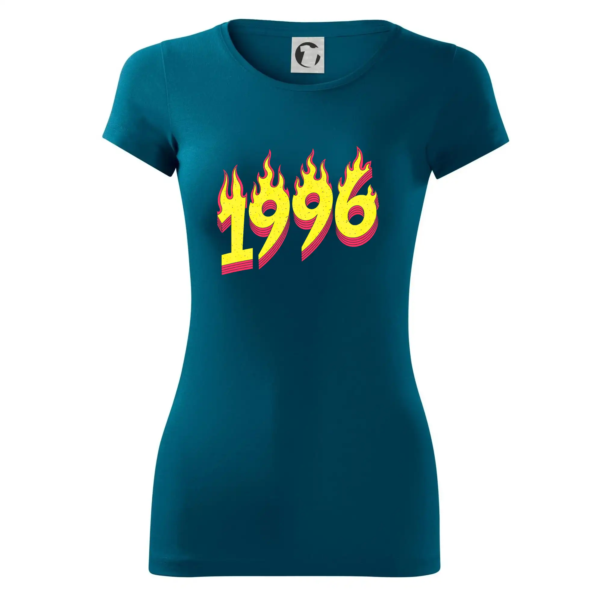 Trička s ročníkom 1996 - Narodeniny v ohni 1996 - Dámske tričko Glance - Priliehavejší strih