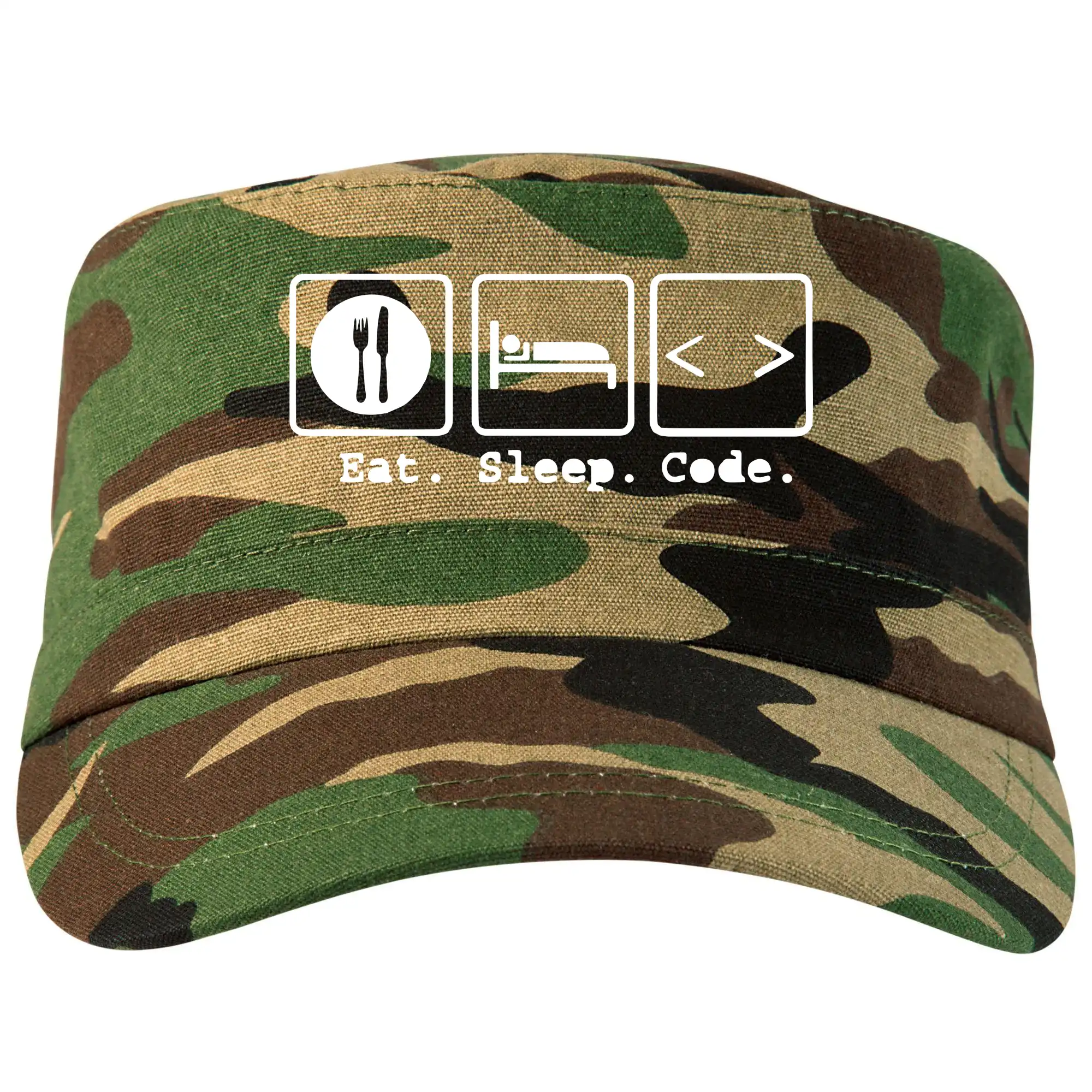 Eat sleep repeat - Eat sleep Code - Šiltovka CAMO
