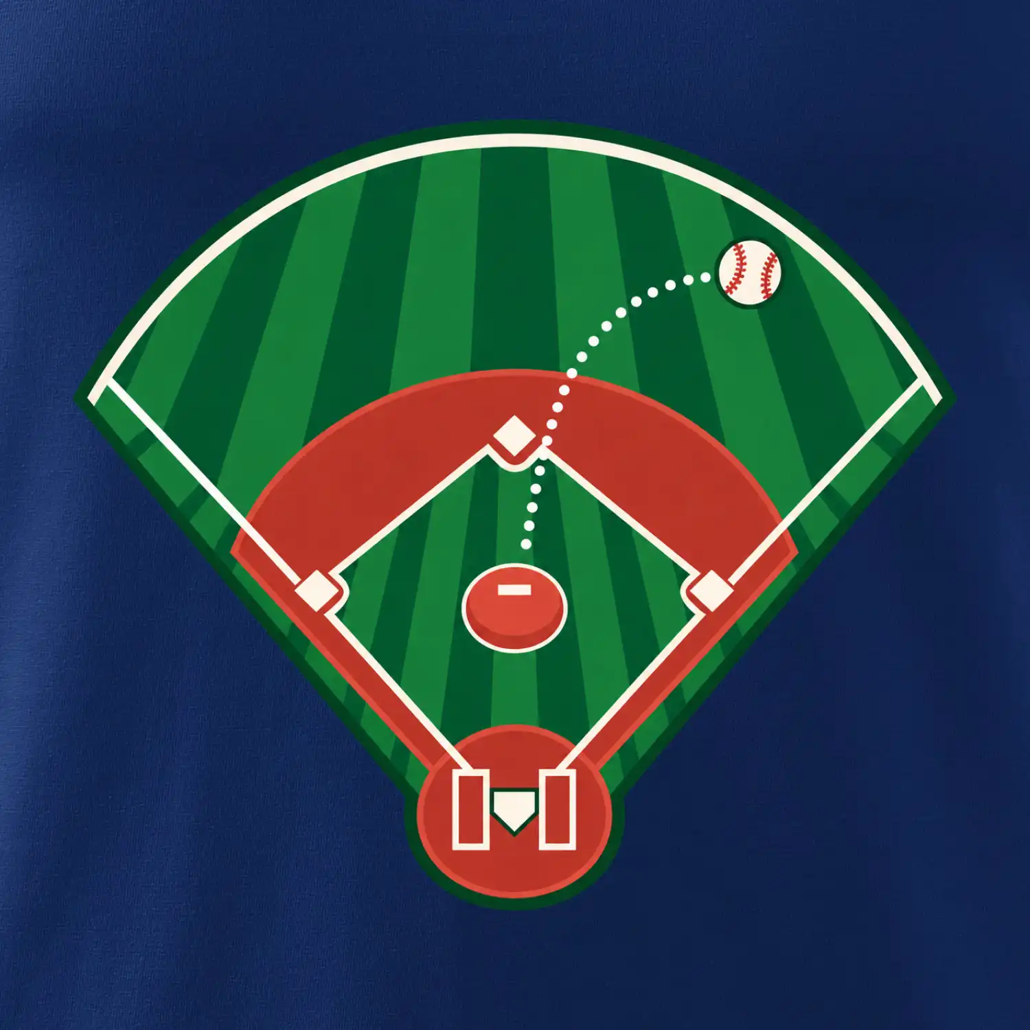 Baseballové hřiště z ptačí perspektivy
