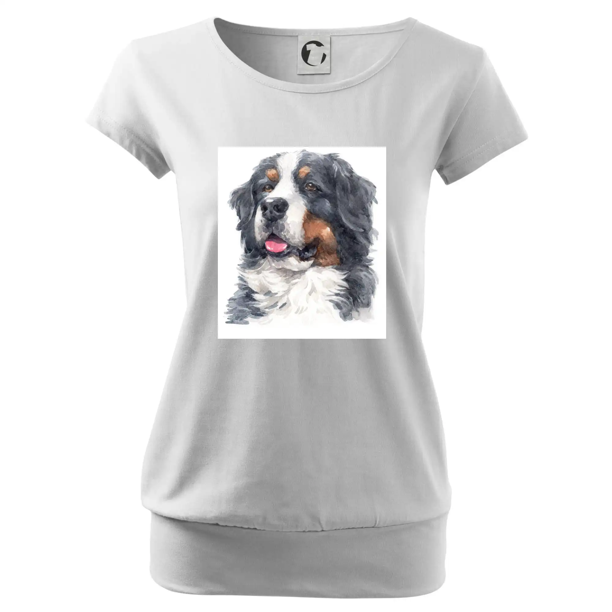 Bernský salašnický pes - hlava vodová barva