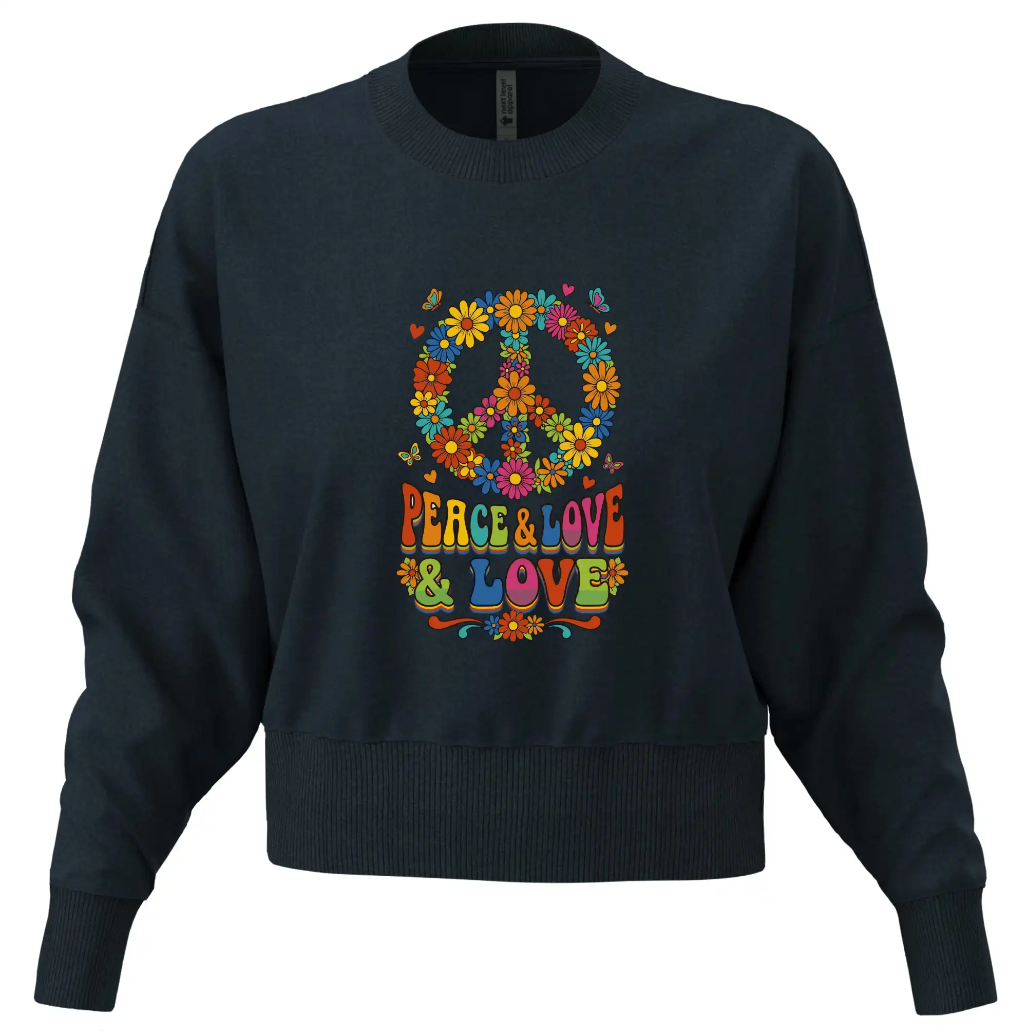 Peace and love - na výšku s květy