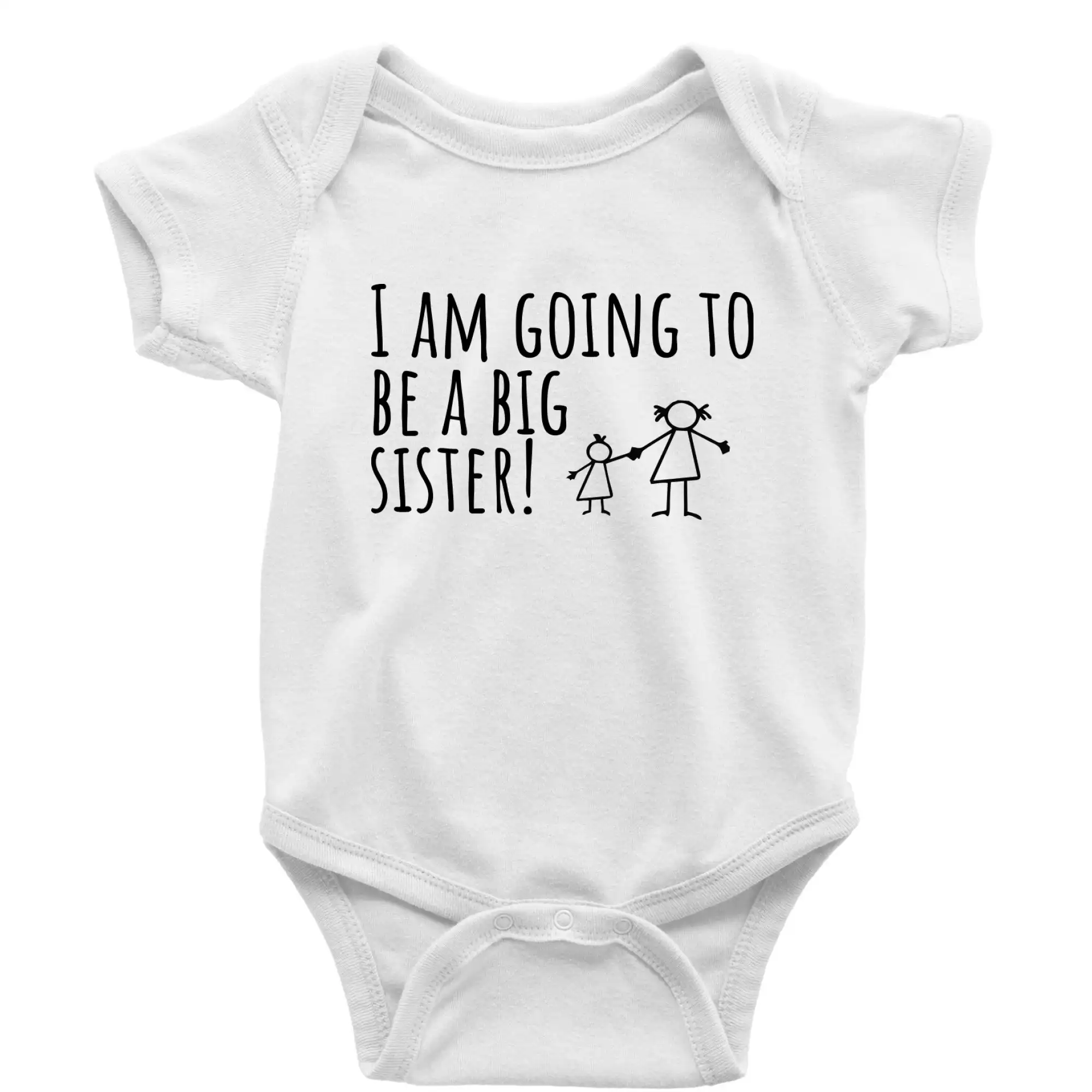I am going to be a big sister! - Body dojčenské s krátkym rukávom