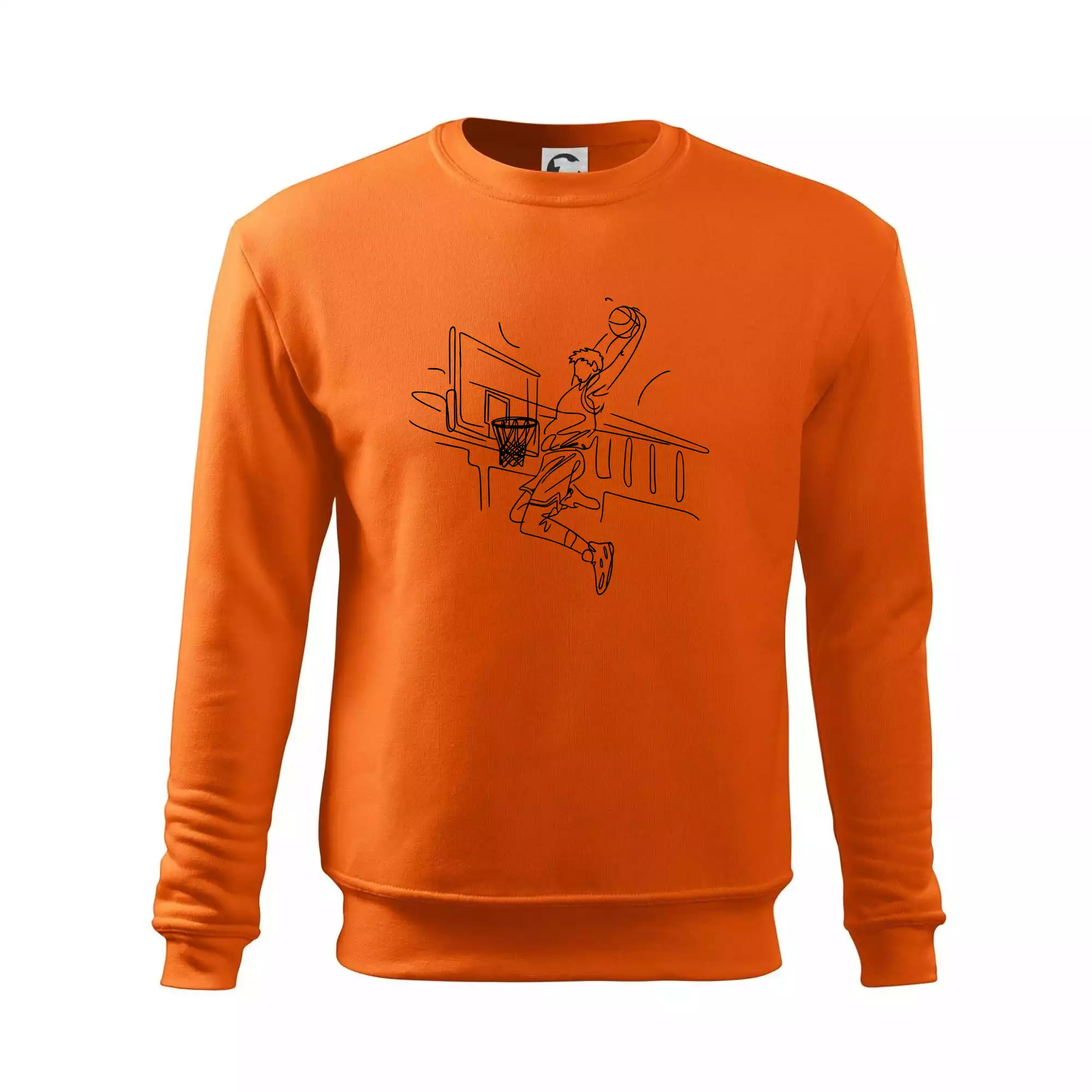 Basketbalista jedním tahem - výskok