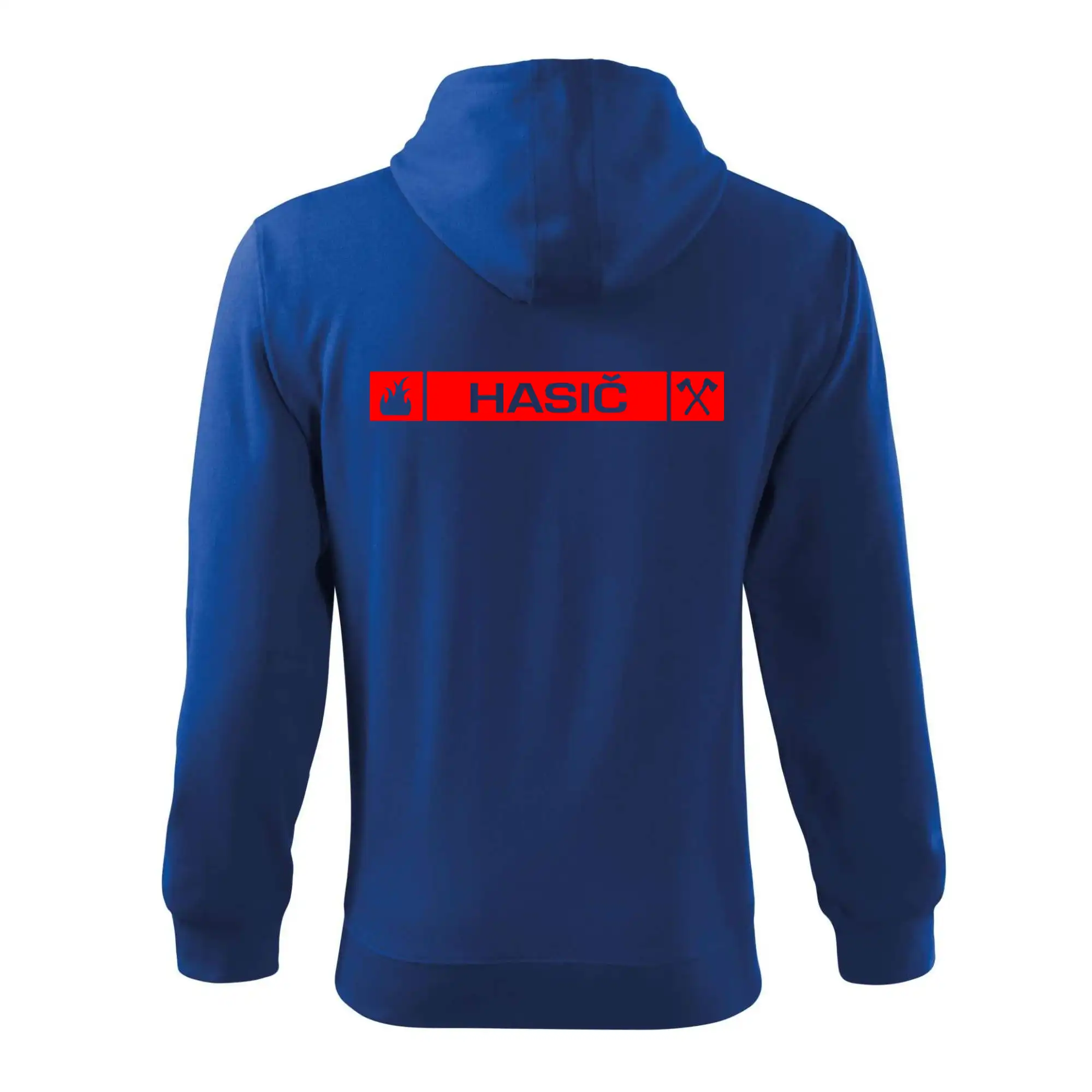 Originálne tričká pre hasičov - Hasiči predný znak - Mikina s kapucňou na zips trendy zipper