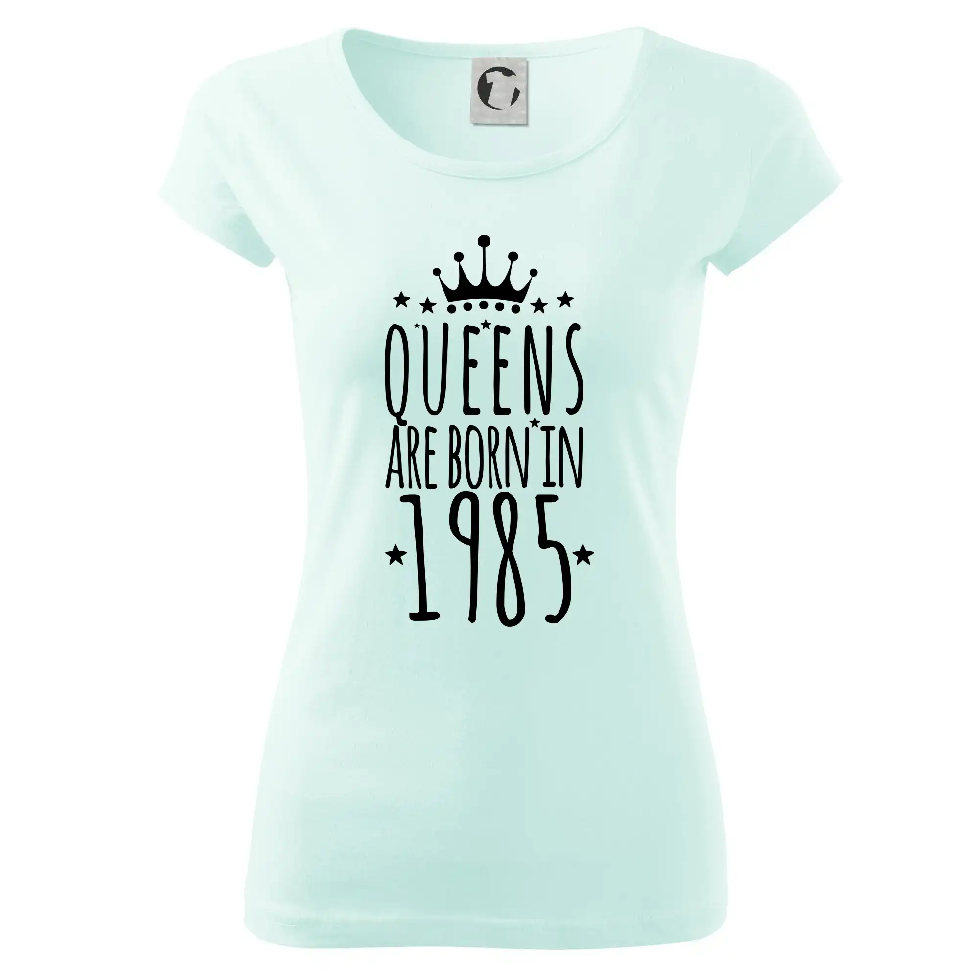 Trička s ročníkom 1985 - Queens are born in 1985 - Dámske tričko Pure