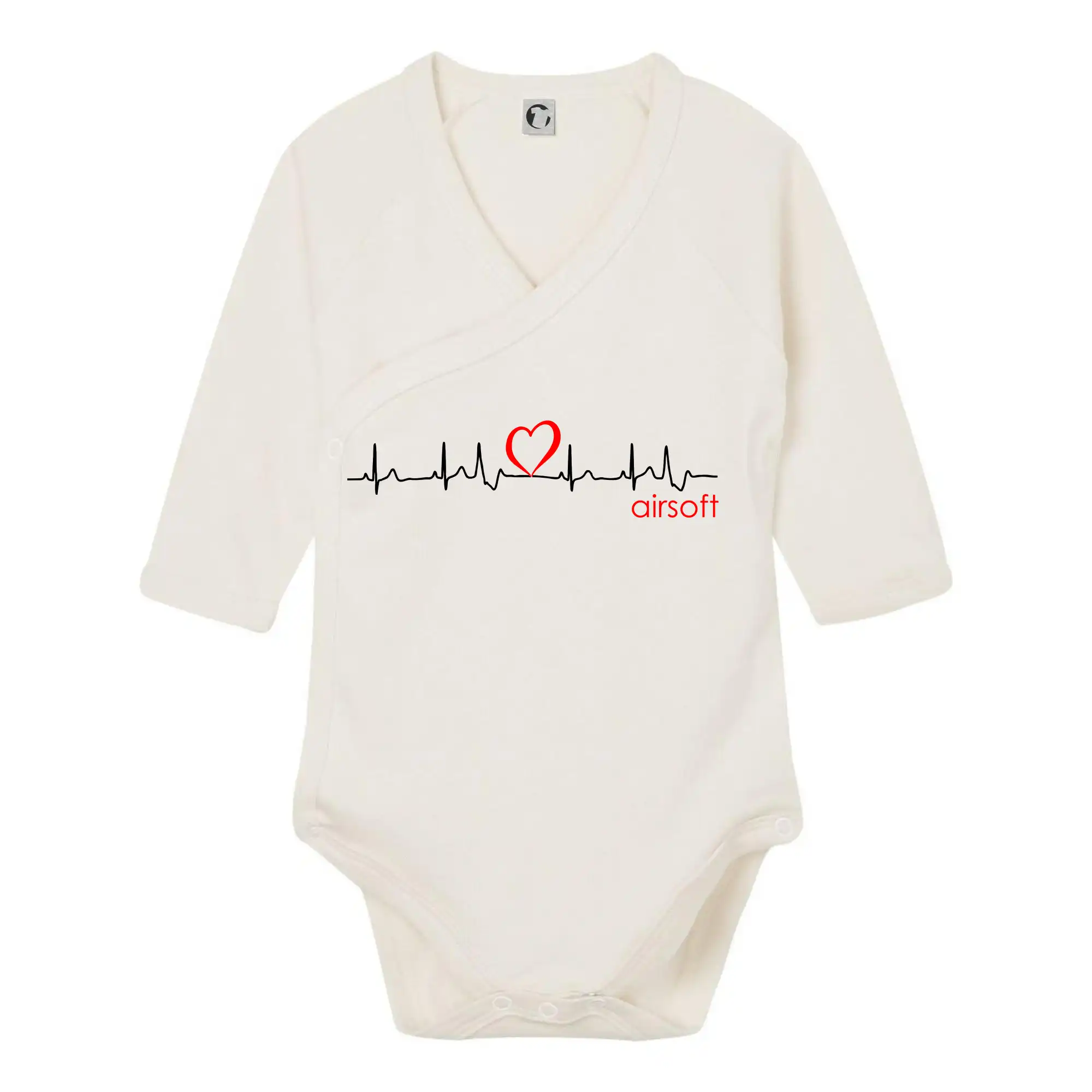 Airsoft a Paintball - Moje srdce bije pre airsoft - Body zavinovacie s dlhým rukávom