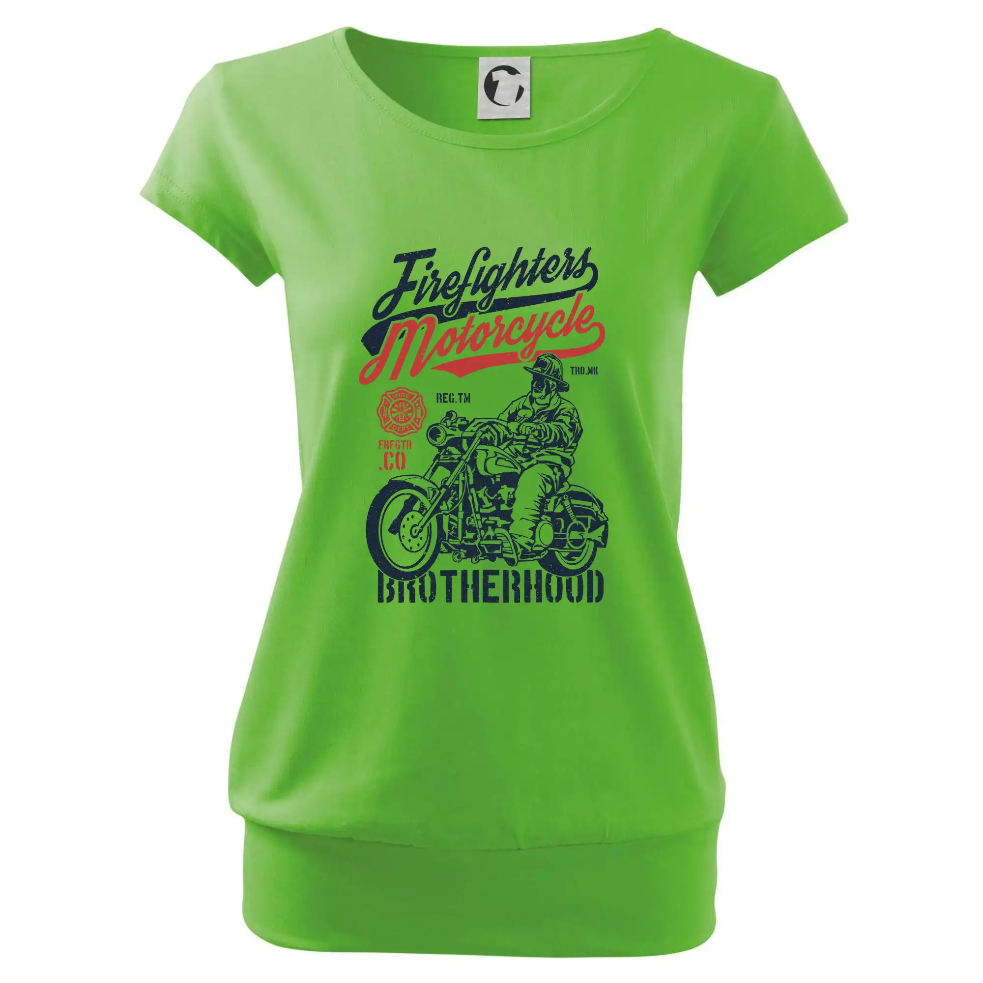 Originálne tričká pre hasičov - Firefighters Motorcycle - Voľné tričko city