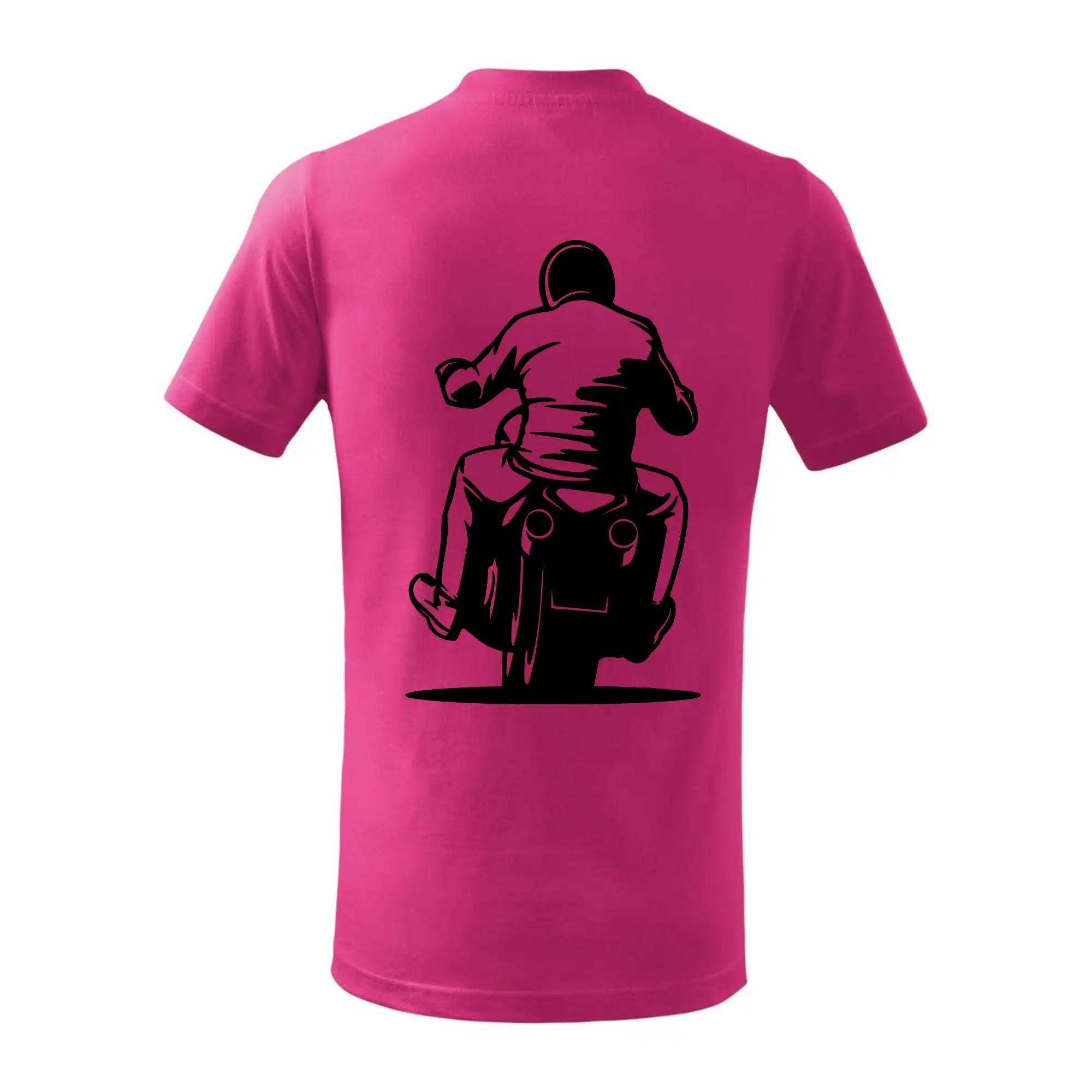 Motorkář na zádech - chopper