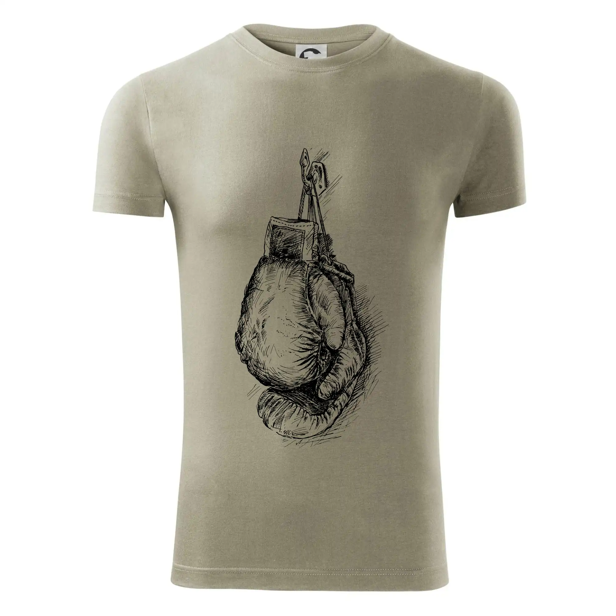 Boxerské rukavice kreslené na výšku