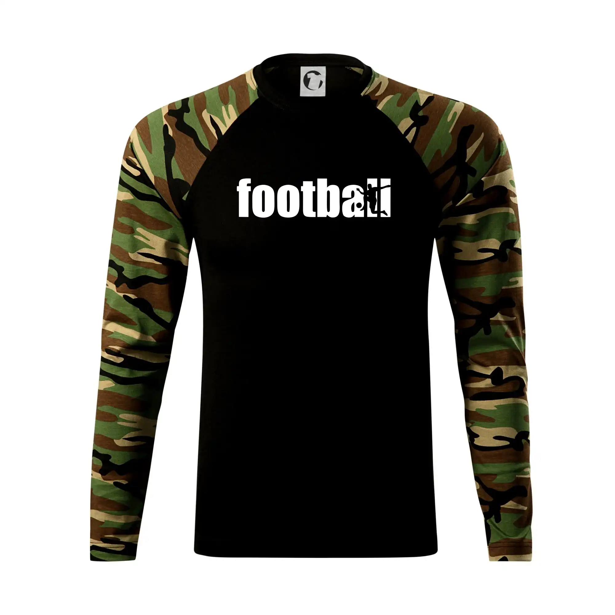 Tričká pre futbalistov - Football nápis - Camouflage LS