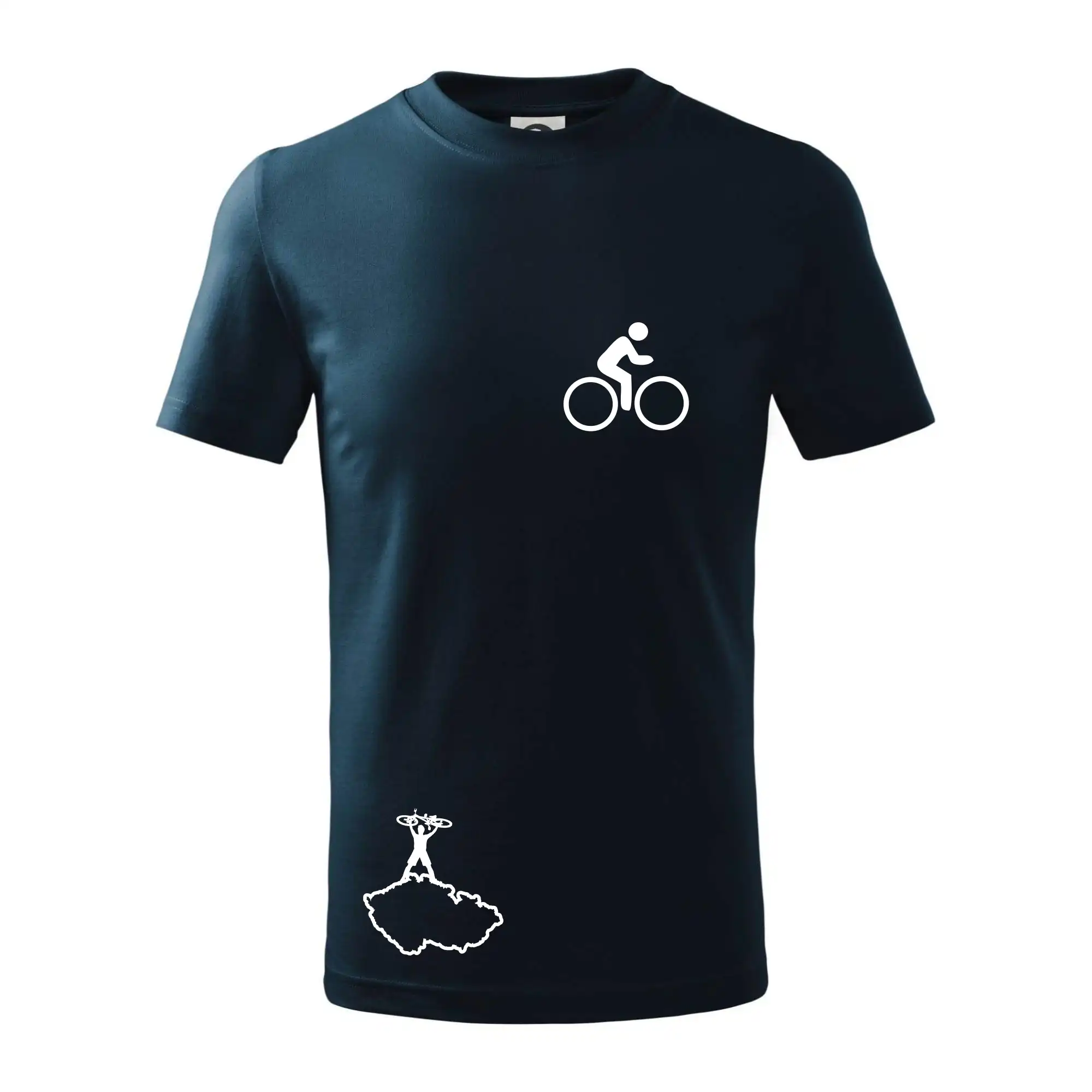 Mapa ČR + kolo na prsu