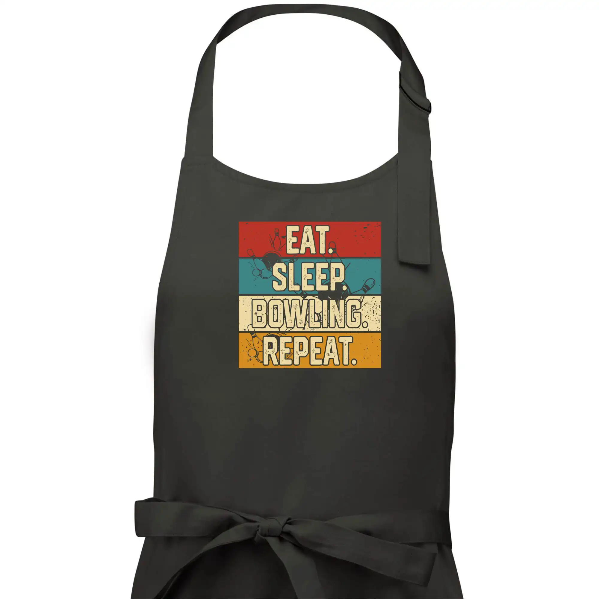 Tričká Bowling - Eat Sleep Bowling Repeat - Dámska zástera na varenie