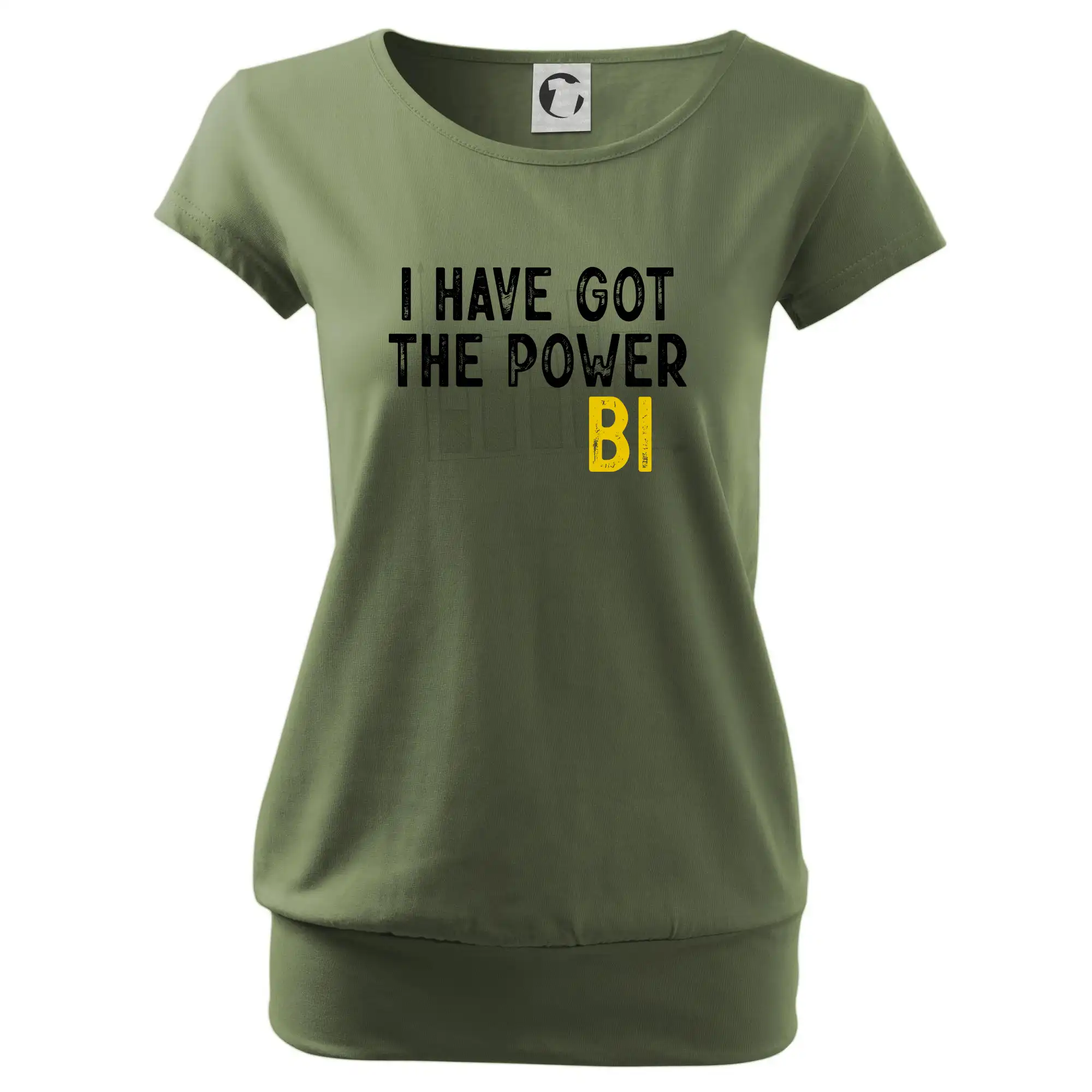 Tričká pre ajťákov - I have got the power bi - Voľné tričko city