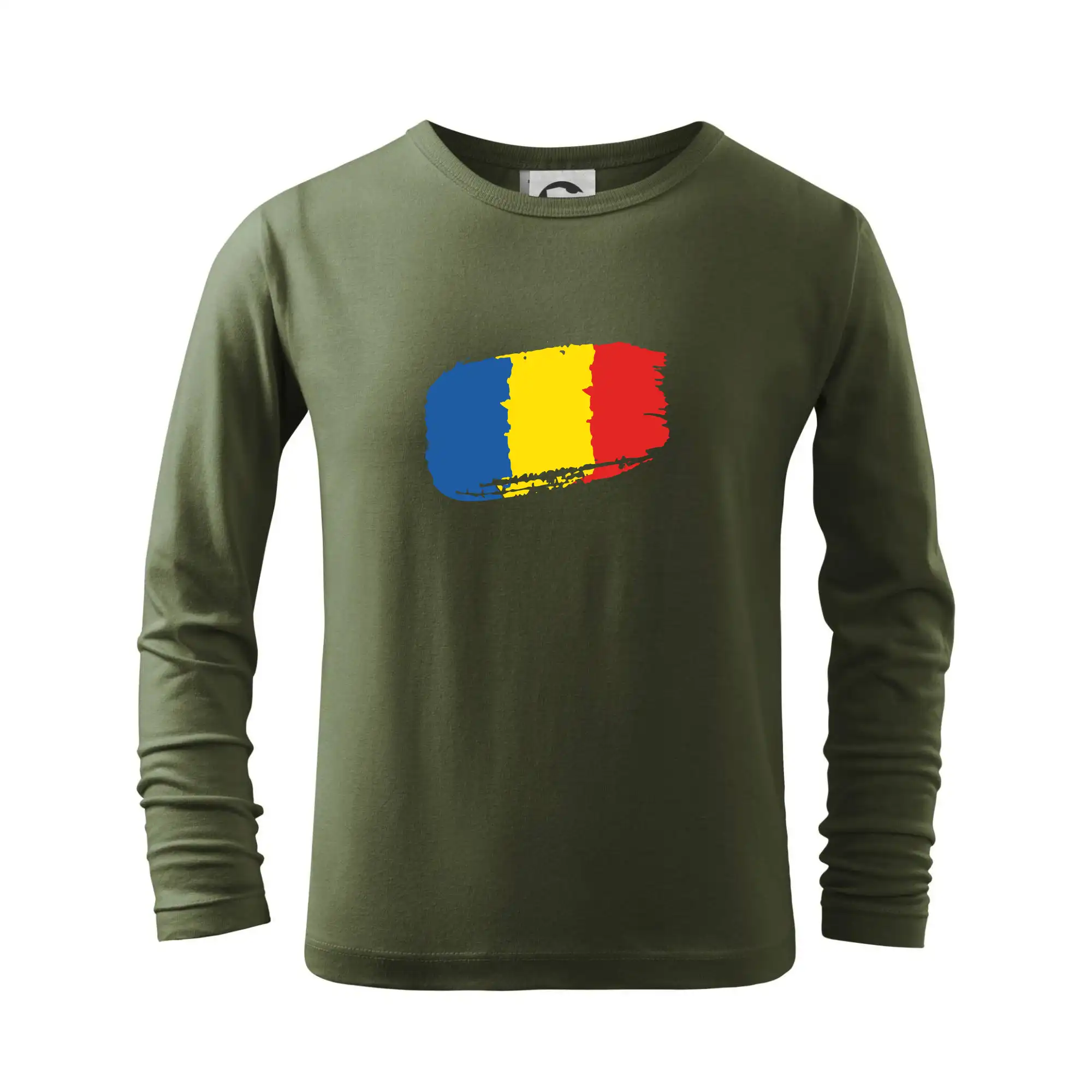 Motívy štátnych vlajok - Rumunsko vlajka - Tričko detské Long Sleeve