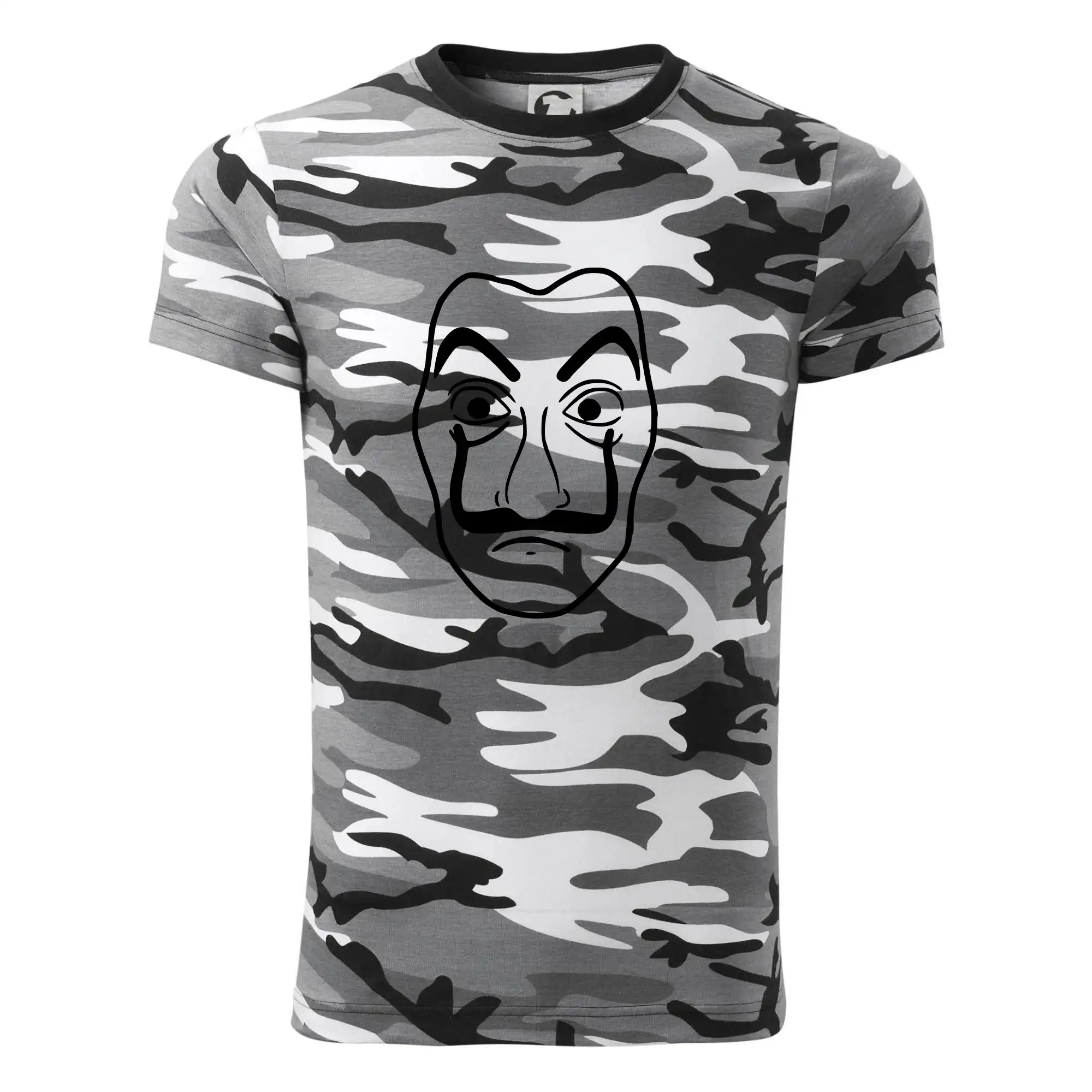 Seriálové tričká - Maska do tlačiarne peňazí - Army CAMOUFLAGE