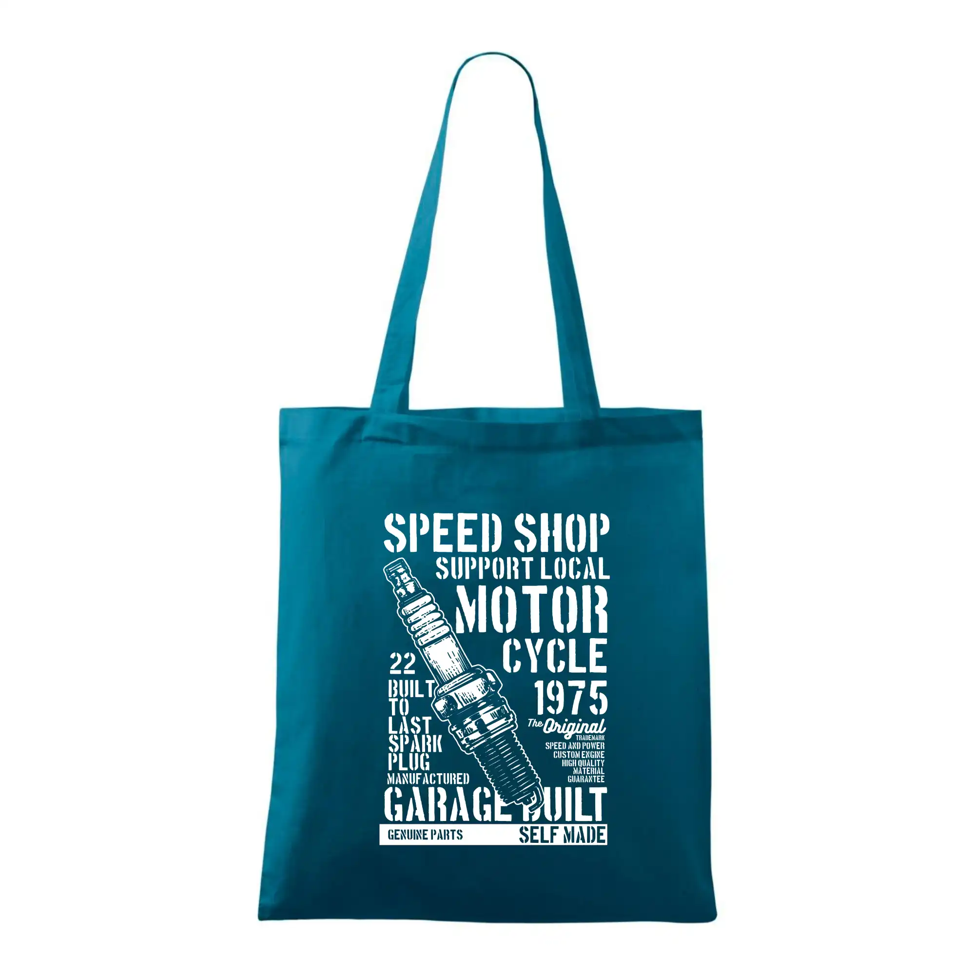 Tričká a mikiny s potlačou motoriek – pre pravých motorkárov - Spark Plug - Taška bavlnená