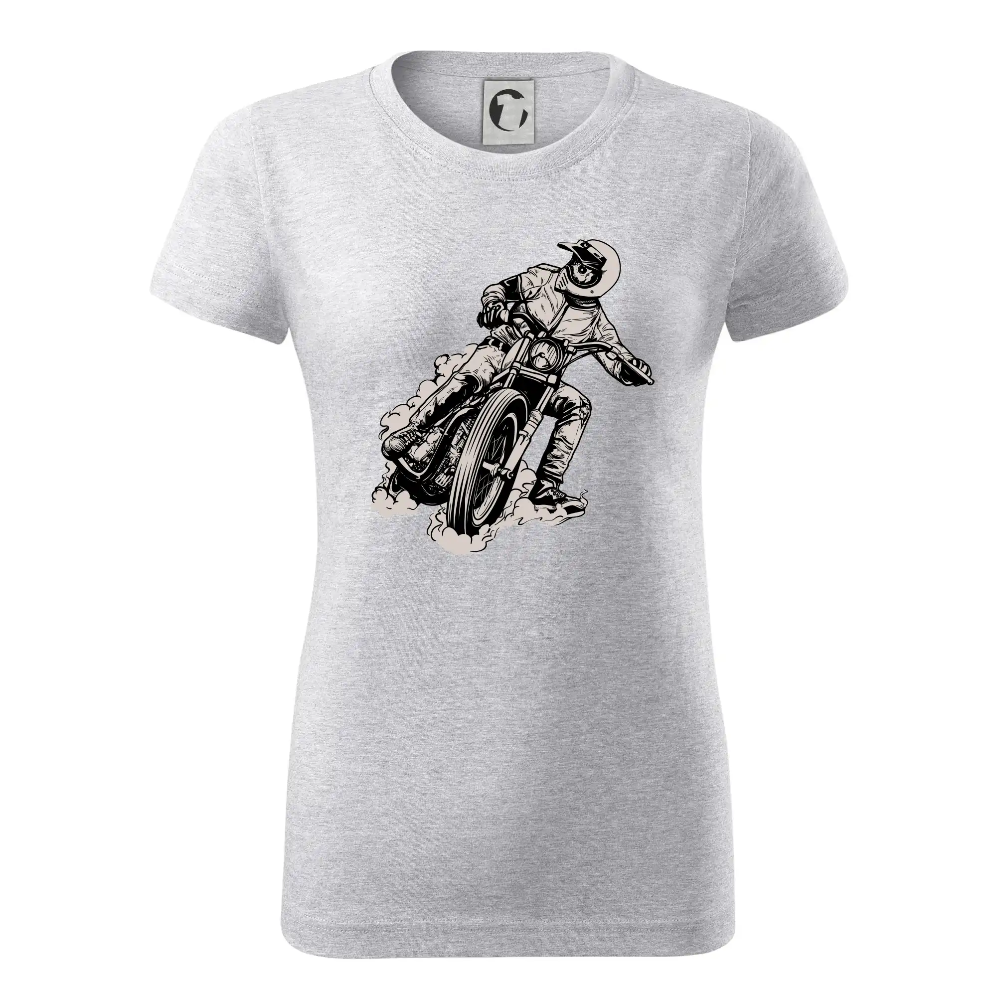 Motocross tričká - Motorkár bokom - Dámske tričko basic - ľahko voľnejšie a dlhšie
