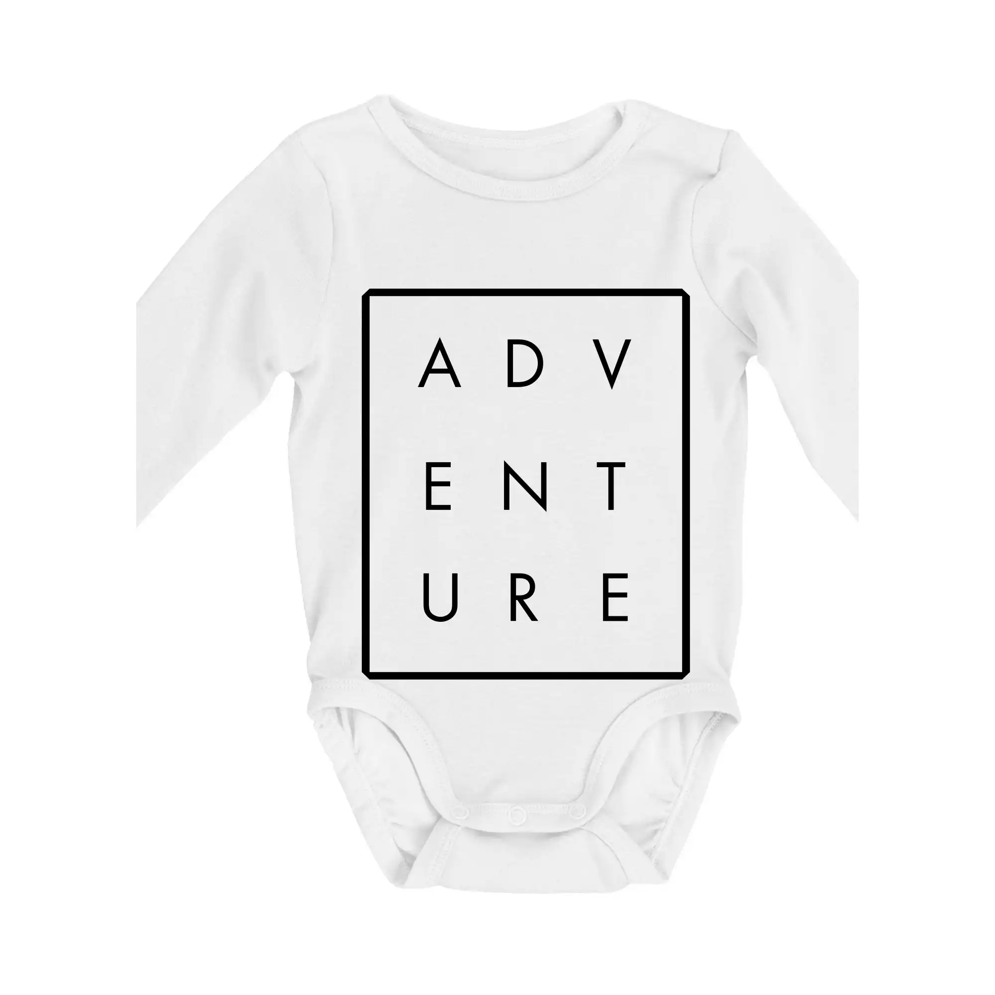 Trička pre cestovateľov - Adventure obdĺžnik - Body dojčenské s dlhým rukávom