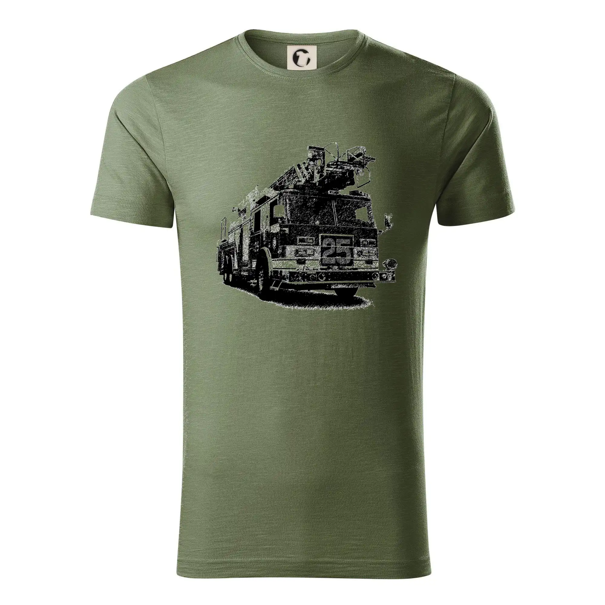 Originálne tričká pre hasičov - Hasičské auto 25 - Tričko z organickej bavlny