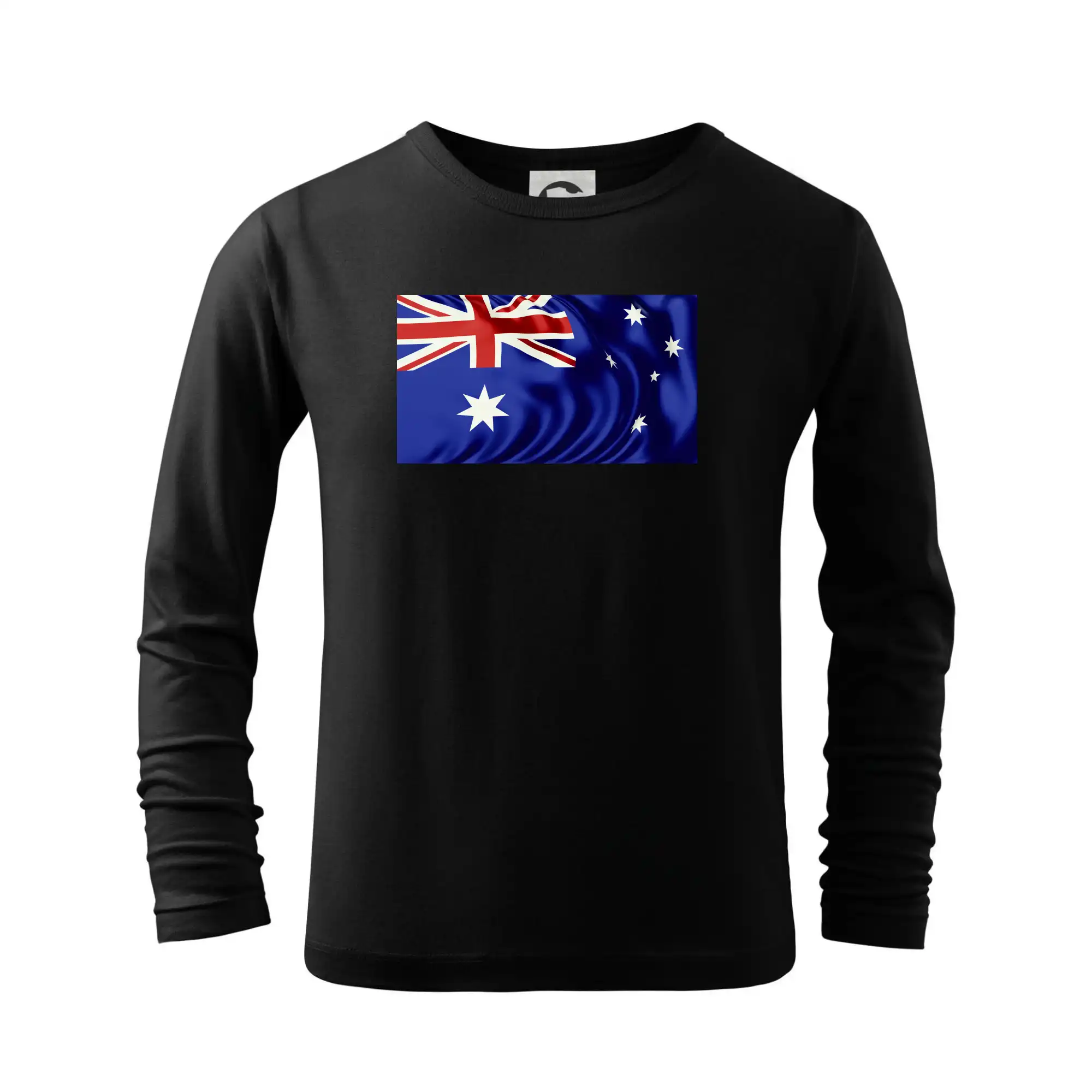 Motívy štátnych vlajok - Austrália vlajka vlajúca obdĺžnik - Tričko detské Long Sleeve