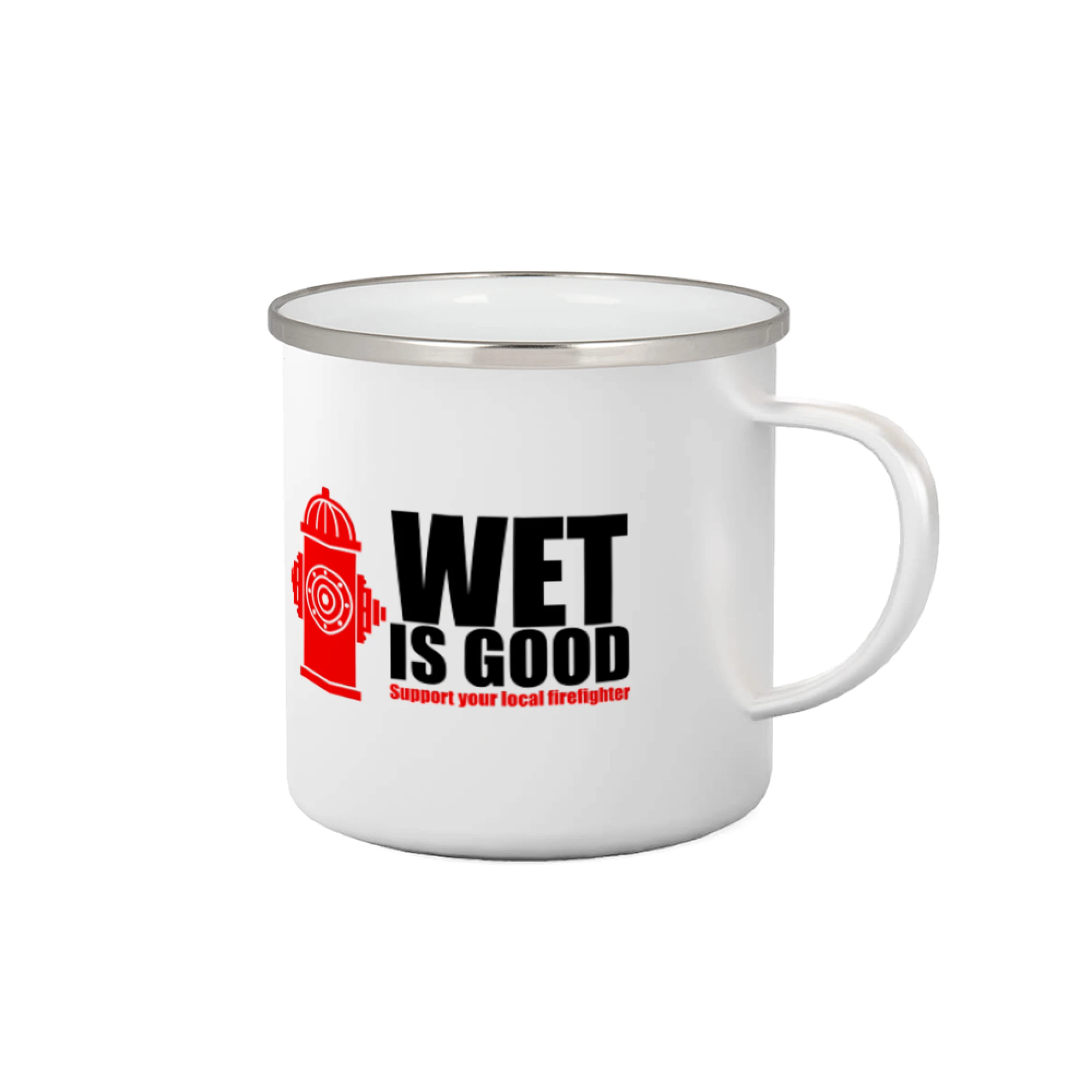 Originálne tričká pre hasičov - Wet is good - Plecháčik