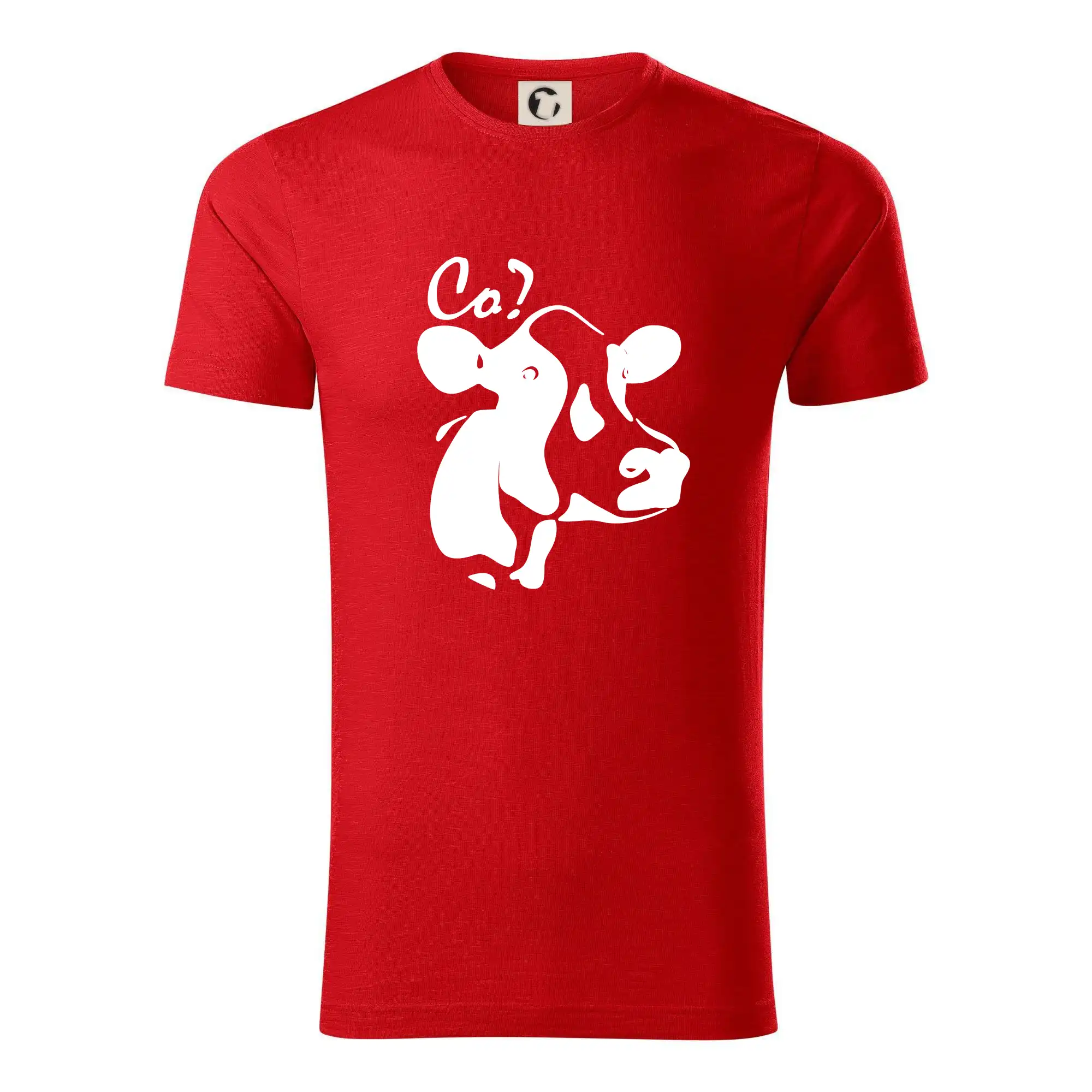 Tričká s kravou - Zmätená krava - Tričko z organickej bavlny