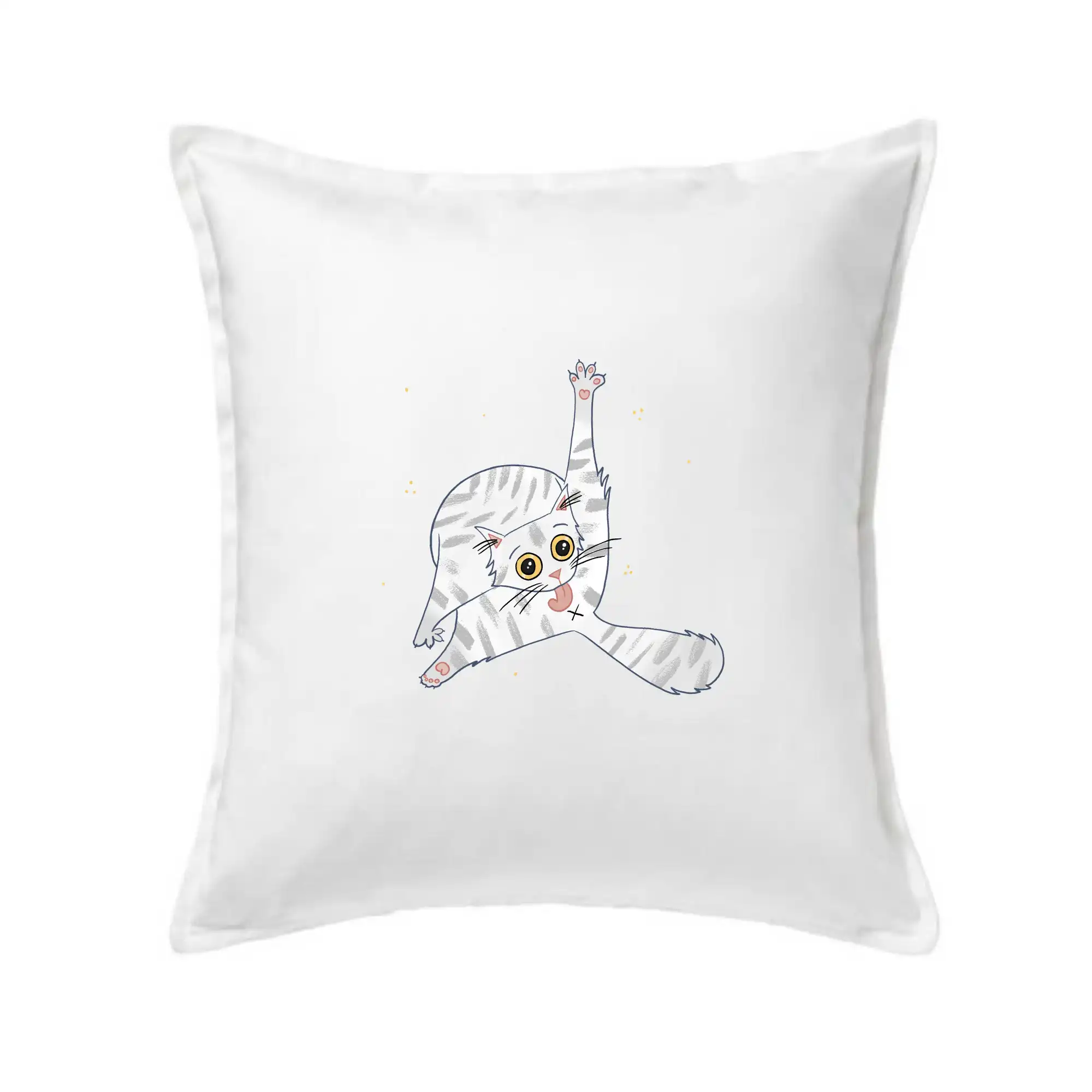 Vtipná tričká s mačkou - Mačka čistotná (studio-arte.cz) - Vankúš 50x50